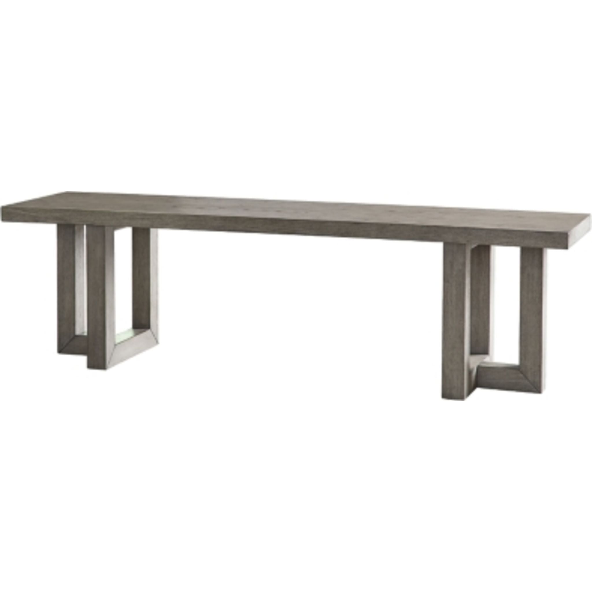 Anibecca Gray Dining Bench (D970 09) - Modern Kitchen Bench for Small Spaces, Breakfast Nook Seating, Entryway Furniture