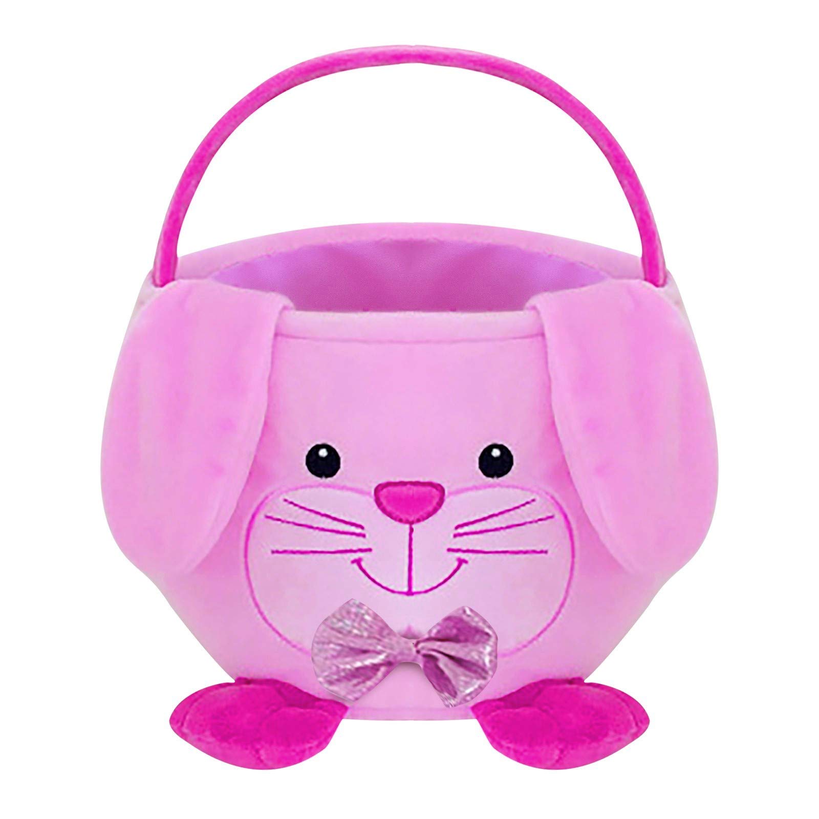 Easter Bunny Basket for Kids - Portable Candy Storage Bin with Wheels - Under Bed Storage Organizer - Perfect for Holiday Gifts, Home Decor & Kids Room Organization