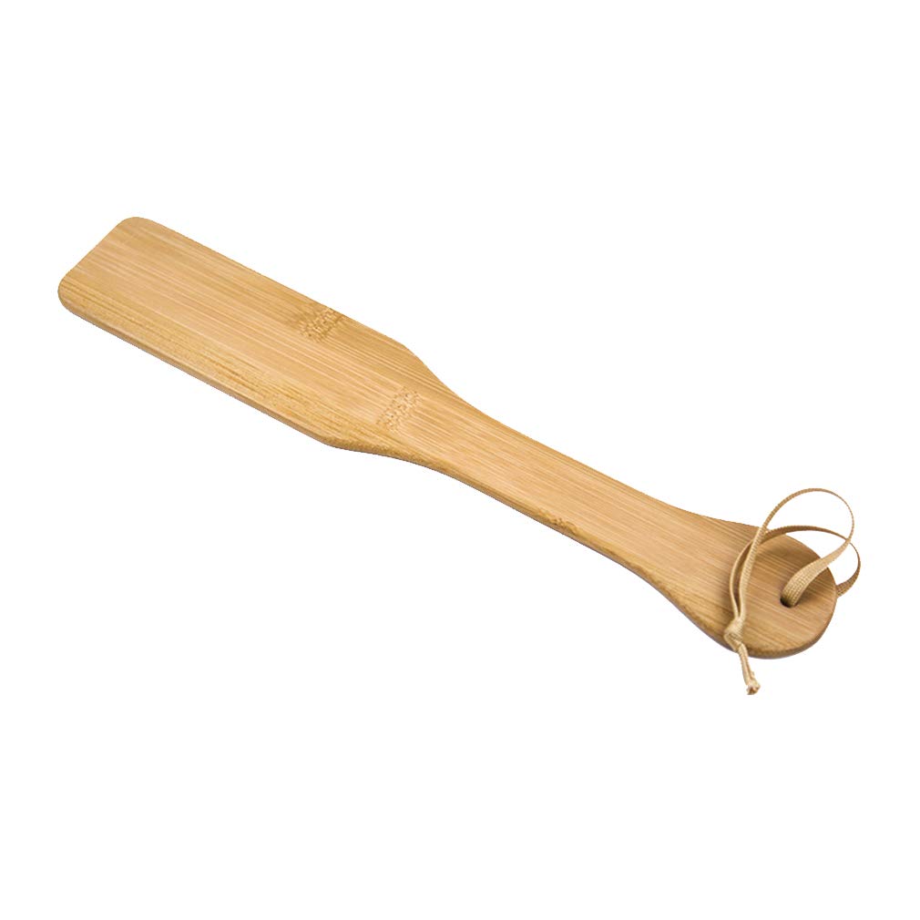 Premium 12.5 Inch Bamboo Spanking Paddle for Adults - Heart-Shaped BDSM Toy for Sensual Play & Couples Bonding - Perfect for Spanking Games, Role Play & Intimate Moments
