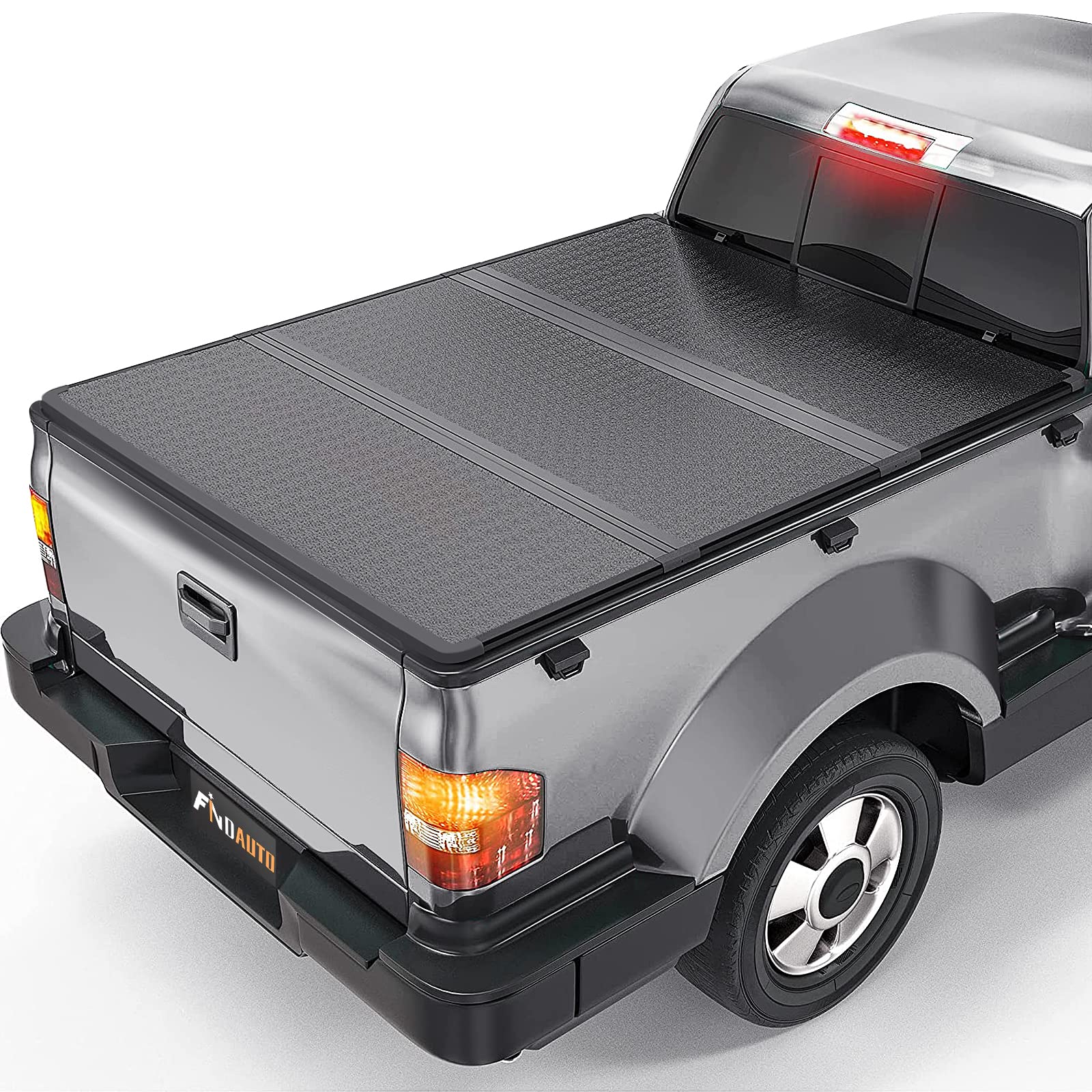 FINDAUTO Hard Tri-Fold Truck Bed Tonneau Cover for 2019 Ford Ranger Styleside 5FT Bed - Waterproof & Durable Truck Accessory for Cargo Protection & Improved Fuel Efficiency