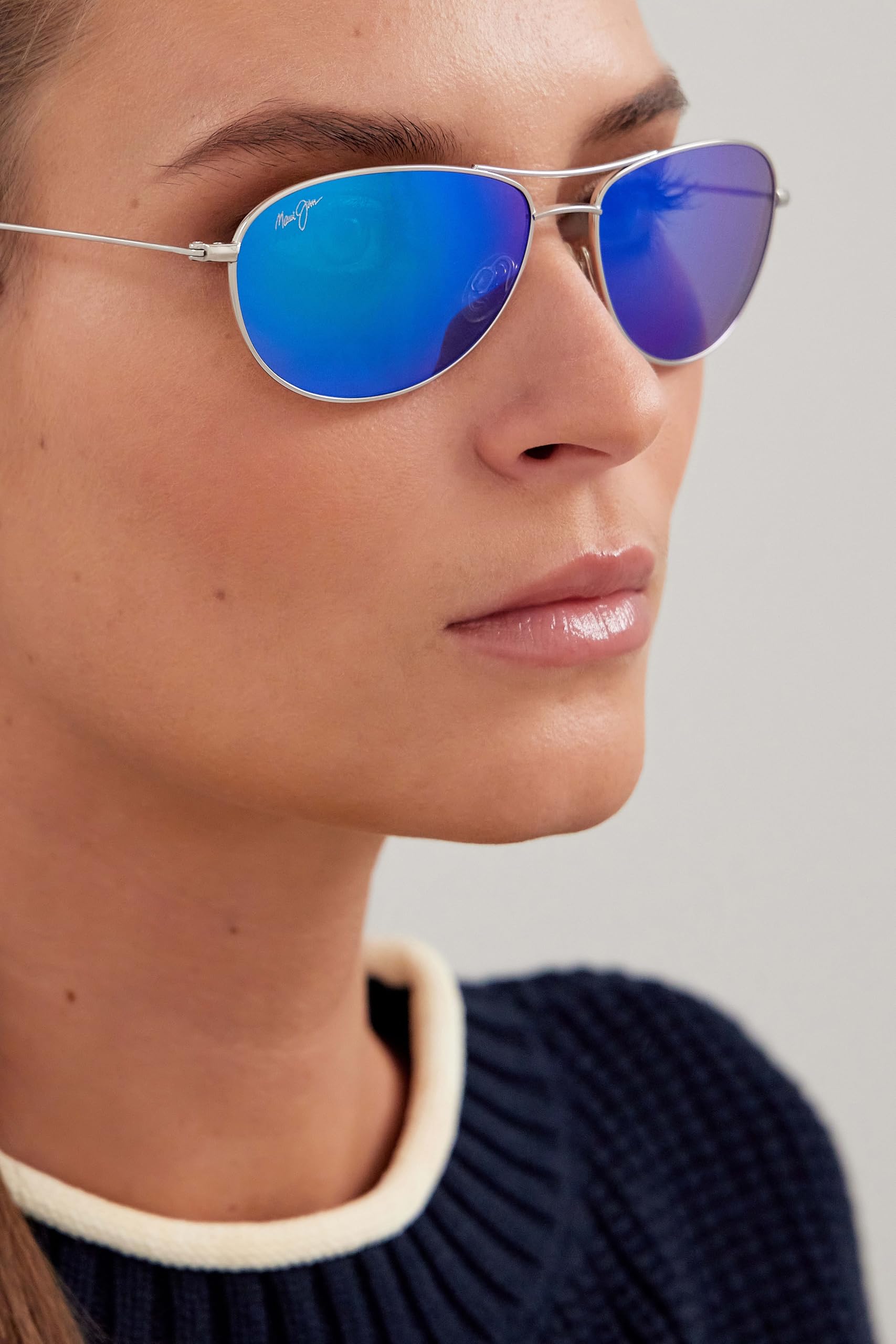 Maui Jim Baby Beach Polarized Aviator Sunglasses for Men & Women - UV Protection, Lightweight Frame - Perfect for Beach, Driving & Outdoor Activities