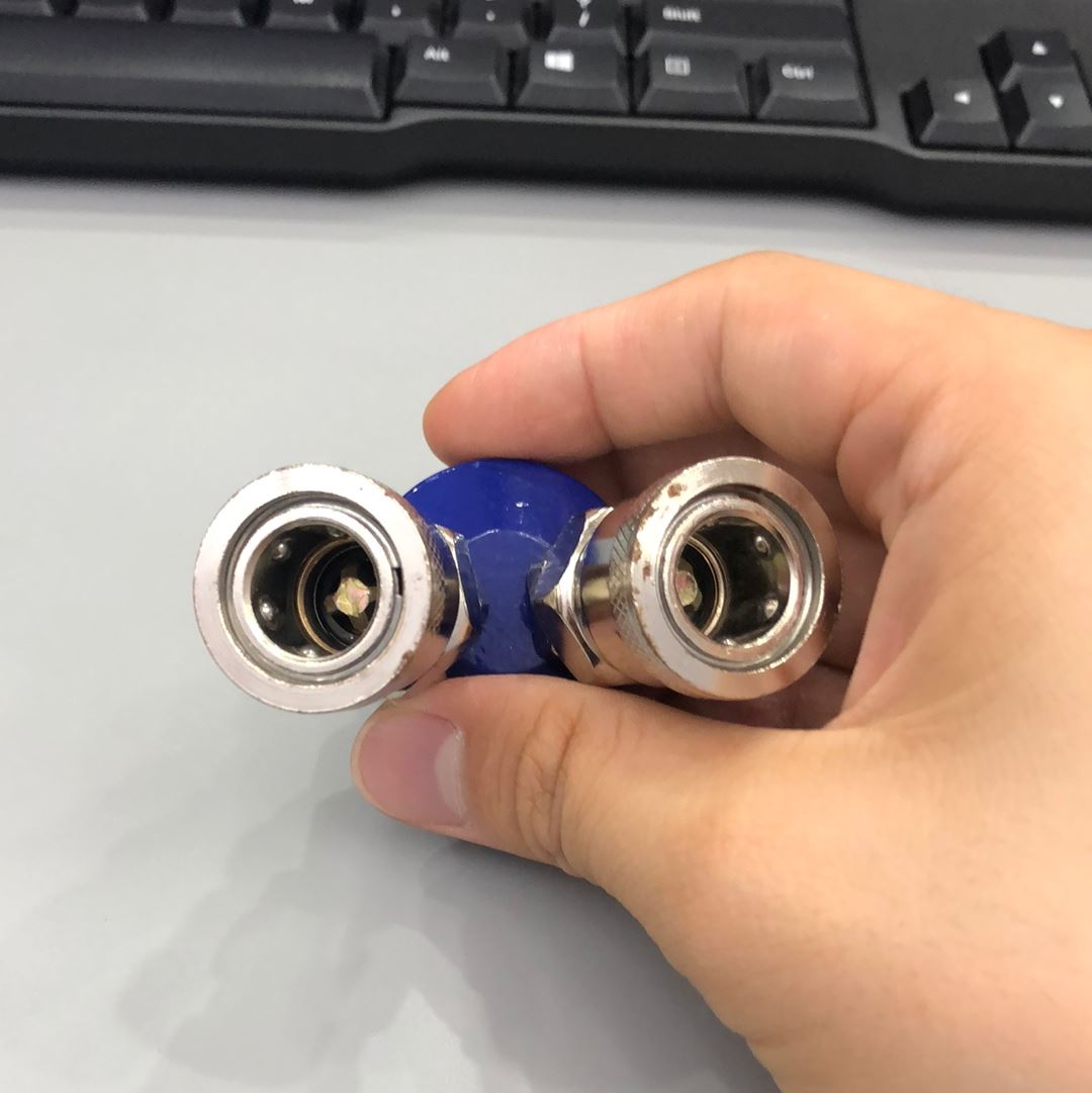 2 Way Round Quick Coupling QC R2 - High Pressure Hydraulic Quick Connect Coupler for Industrial, Agricultural and Construction Equipment