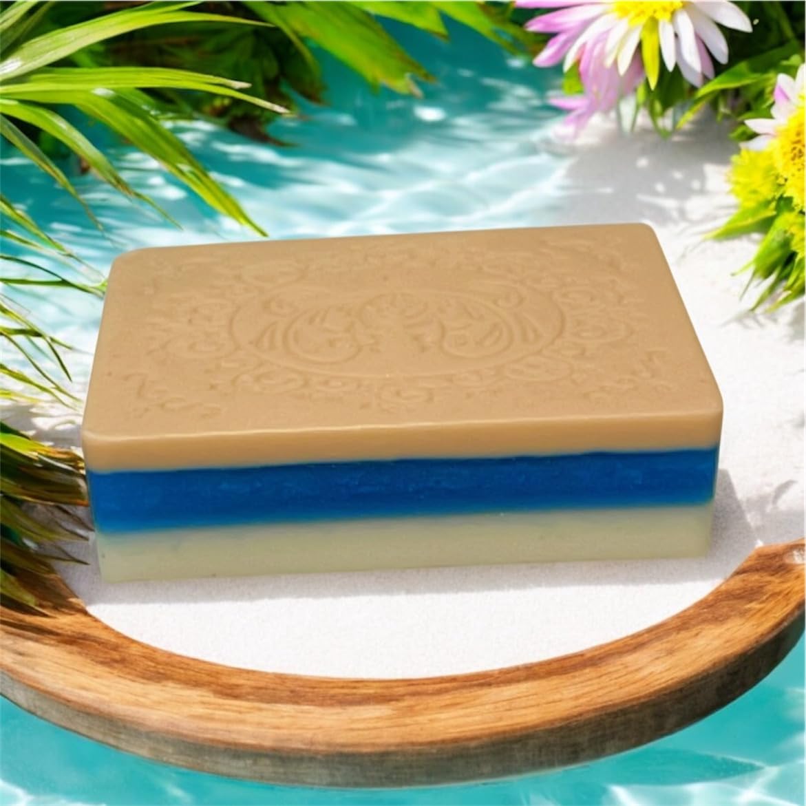 Ocean Breeze Handmade Soap - Natural Coconut & Sea Salt Bar Soap for Dry Skin - Moisturizing Bath & Shower Soap for Men & Women - Perfect for Spa Day, Gift Sets & Relaxation