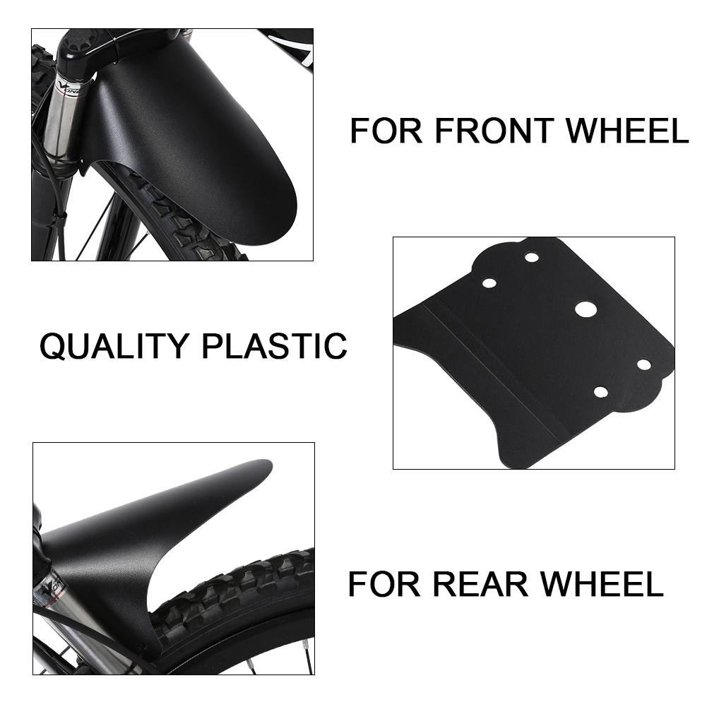 Lightweight Mountain Bike Fenders Set - Front & Rear Mud Guards for Road Bikes & MTBs | All-Weather Protection for Commuting & Trail Riding