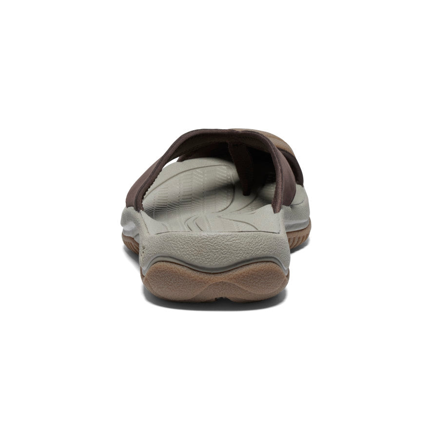 Men's Waimea Leather Flip Flops - Comfortable & Stylish Sandals for Casual Wear | Java/Plaza Taupe | Perfect for Beach, Pool, and Summer Outings