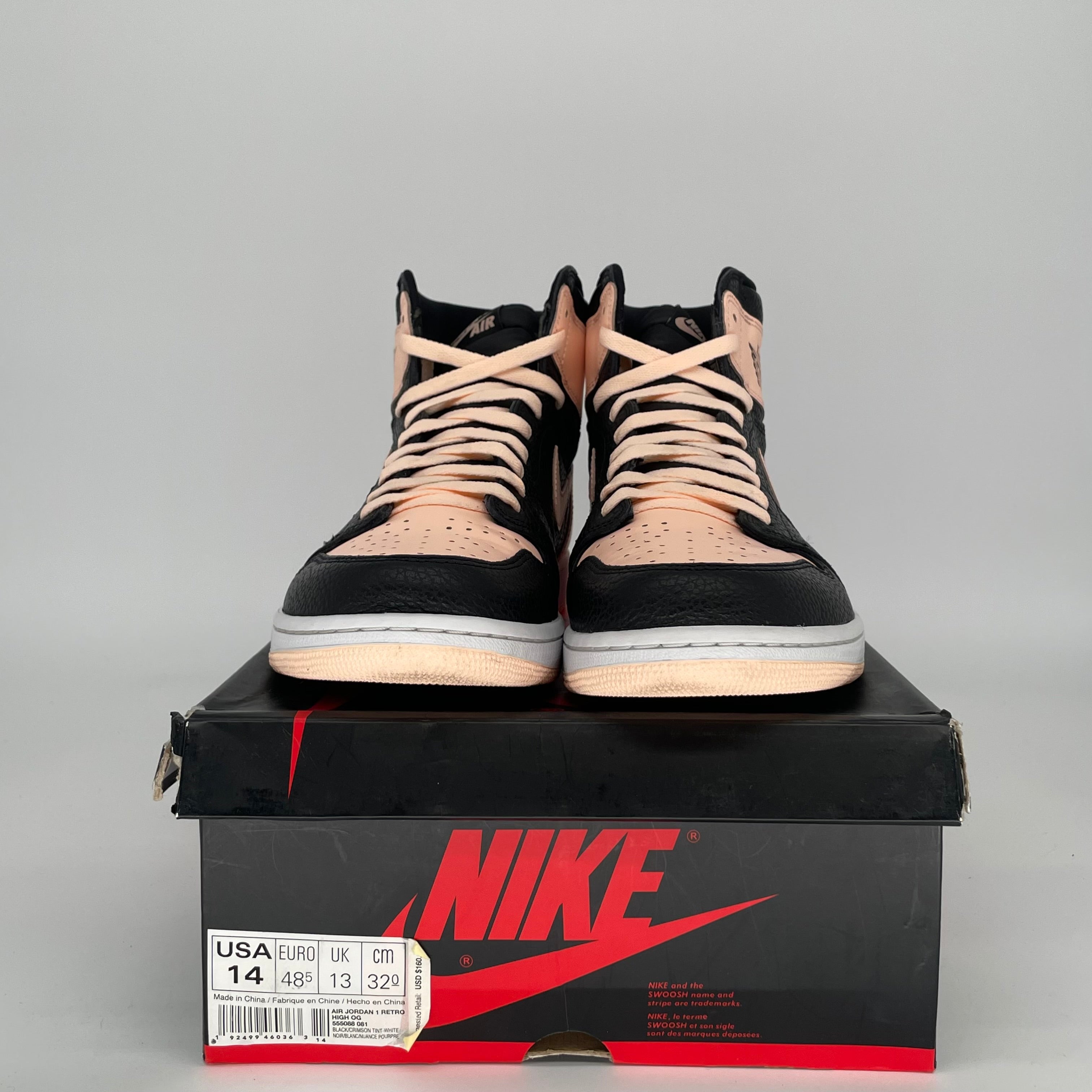 AIR JORDAN 1 CRIMSON TINT SIZE 14 MEN'S BASKETBALL SHOES 555088-081 - Perfect for Streetwear, Sneaker Collecting & Basketball Games