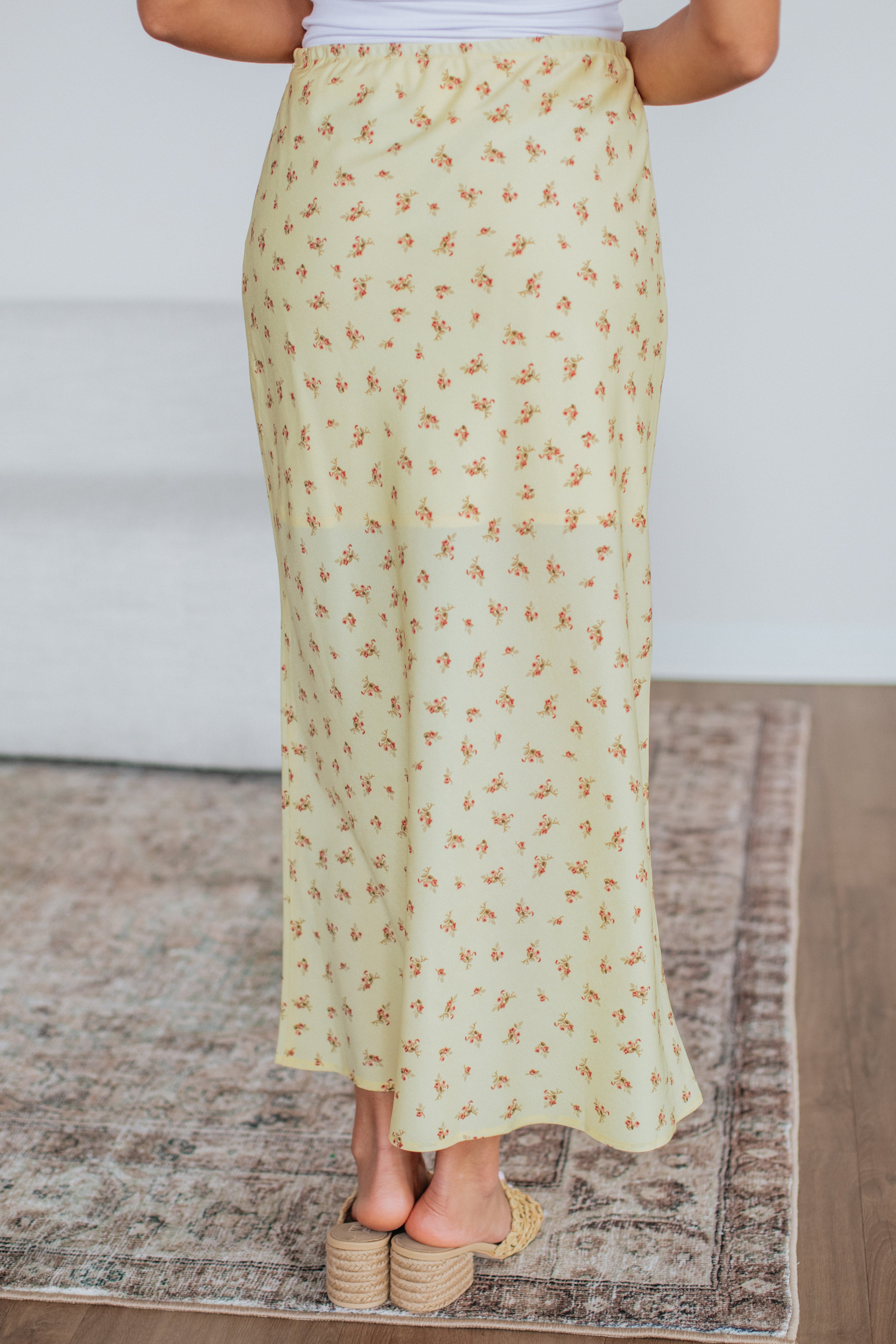 Analia Floral Skirt for Women - Summer Boho Maxi Skirt with Elastic Waist - Perfect for Beach, Vacation & Casual Outfits