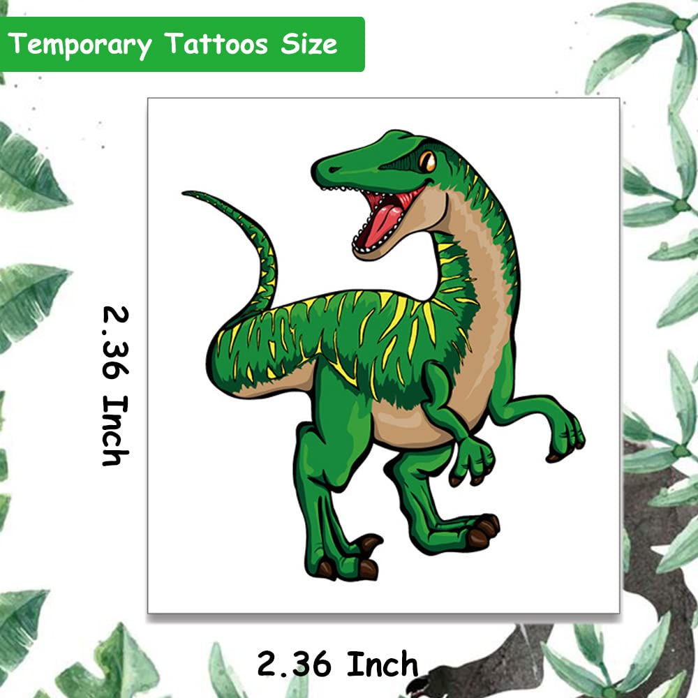 40 Sheets Cool Dinosaur Temporary Tattoos for Kids - Boys Birthday Party Favors, Baby Shower Supplies, Dinosaur Theme Party Decorations - Perfect for Birthday Gifts, Goodie Bags, and Kids' Dinosaur Costume Accessories