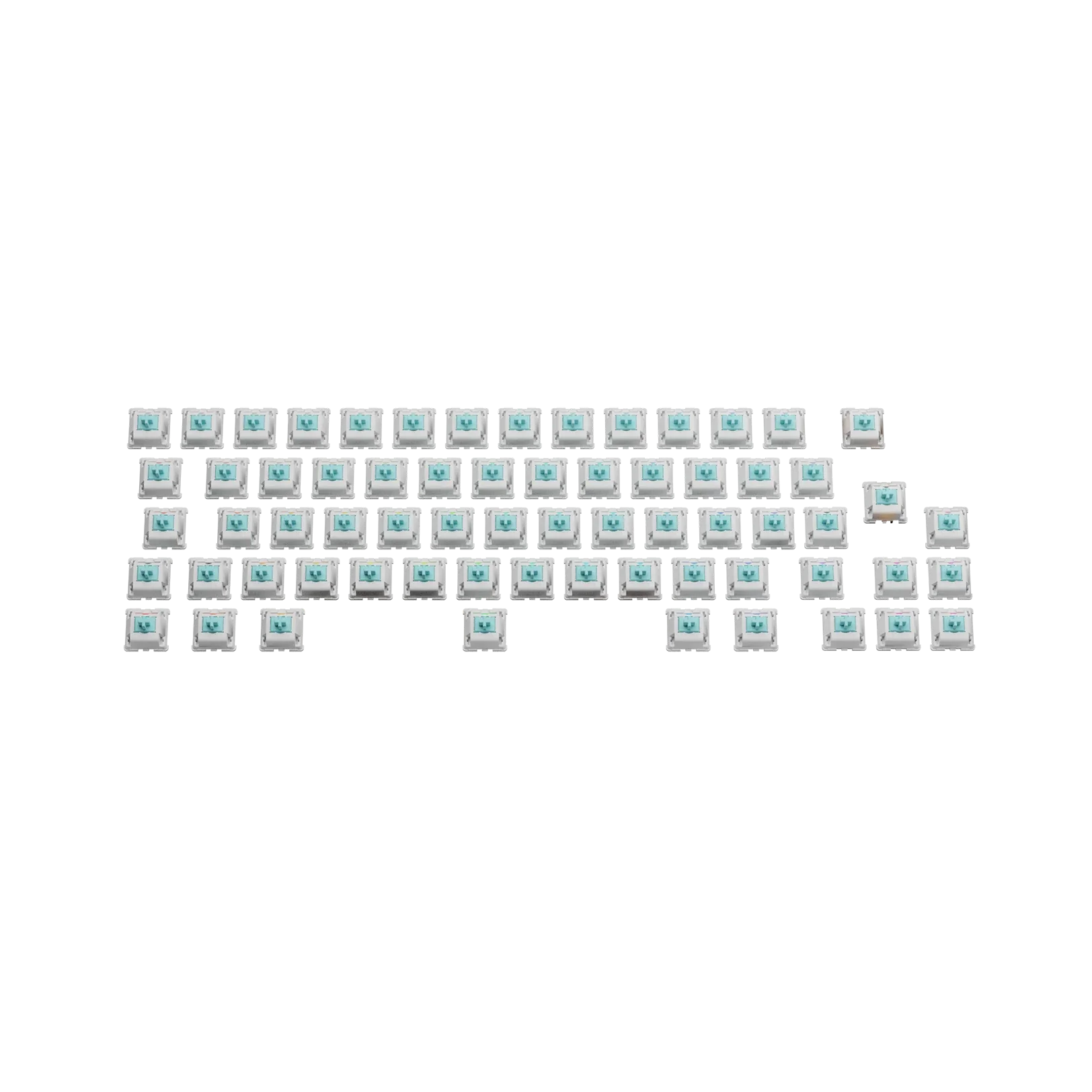 Glorious Lynx Tactile Switches - 65g MX Style Mechanical Keyboard Switches (ISO Layout) - Perfect for Gaming, Typing & Custom Keyboard Builds