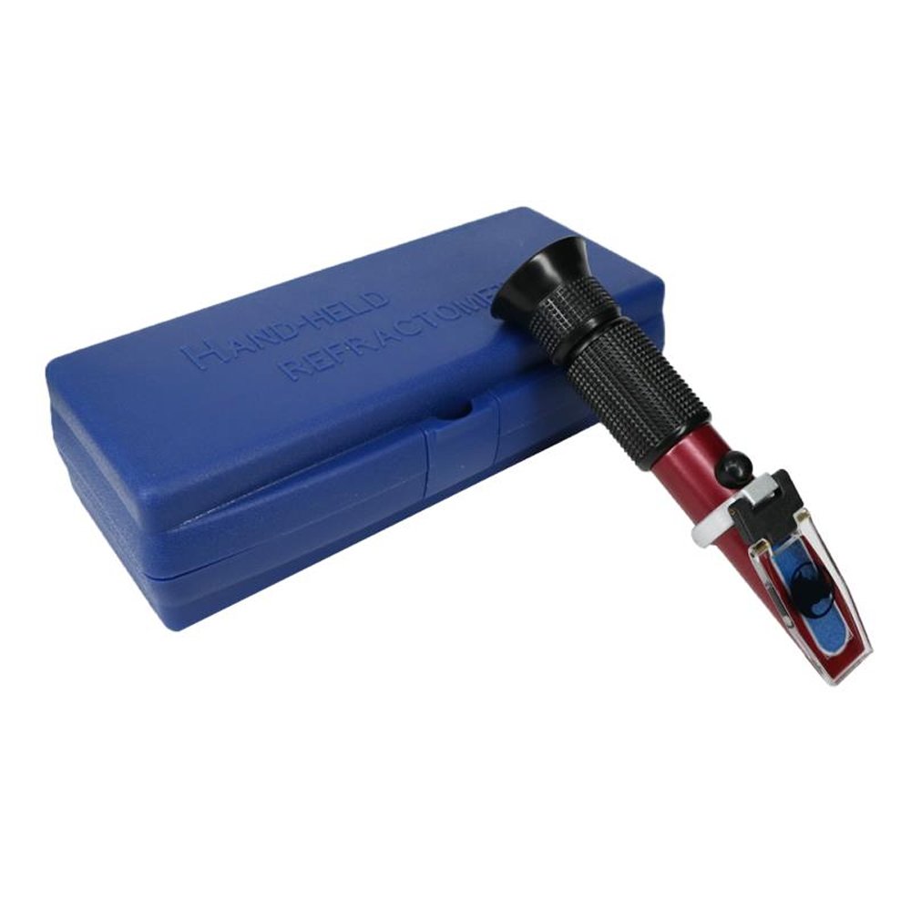 Rhino Clinical Refractometer for Serum Protein (0-12g/dl) & Urine Specific Gravity (1.000-1.050) - Digital Refractive Index 1.3330-1.3600 RI with Automatic Temperature Compensation & Teflon Coating - Ideal for Medical Labs, Veterinary Clinics, and Home Healthcare Use
