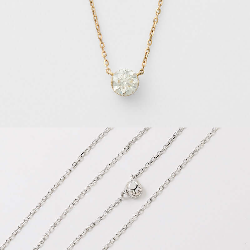 14K Gold Solitaire Moissanite Pendant Necklace for Women | Elegant Dainty Jewelry Gift for Anniversary, Birthday & Valentine's Day | Perfect for Everyday Wear & Special Occasions