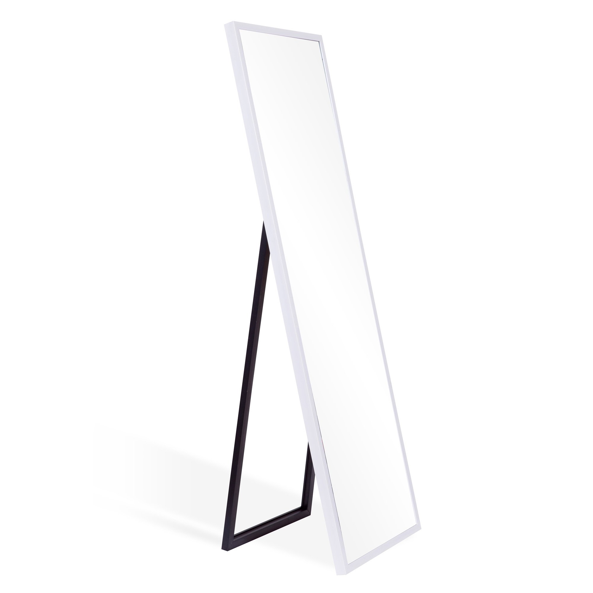 Patton White Adjustable Easel Floor Mirror - 17