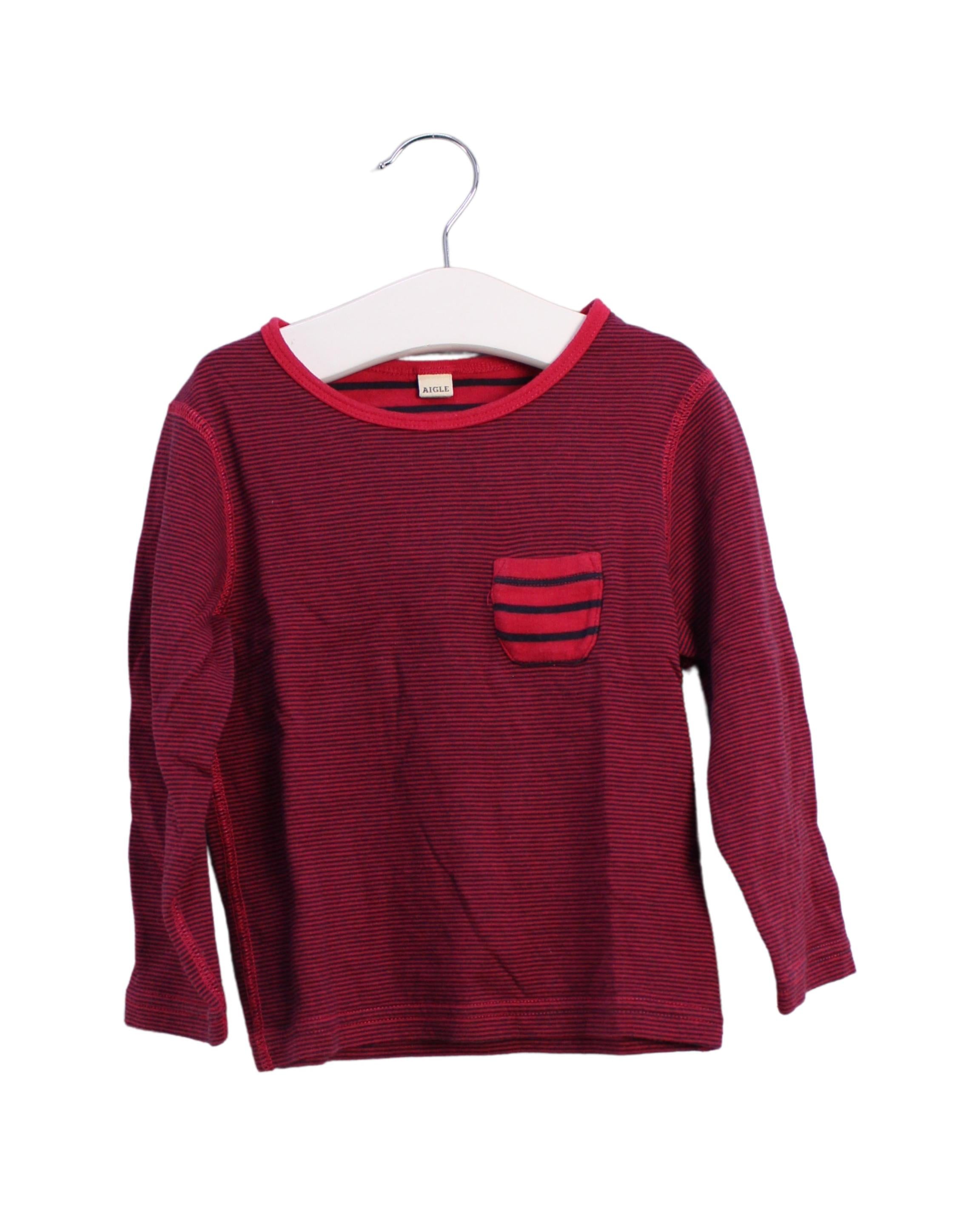 Aigle Long Sleeve Top for Girls 4T (102cm) - Comfortable Cotton Shirt for Everyday Wear, School & Outdoor Activities