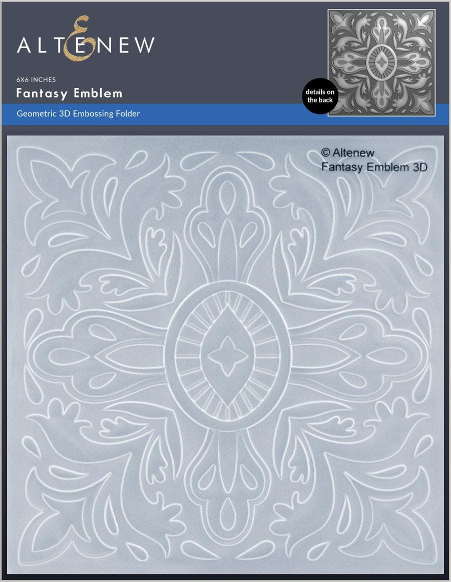 Fantasy Emblem 3D Embossing Folder for Card Making & Scrapbooking - DIY Paper Craft Supplies