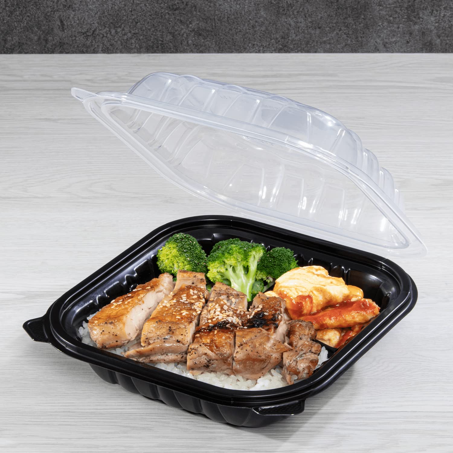 Premium PP Hinged Food Storage Containers - 8