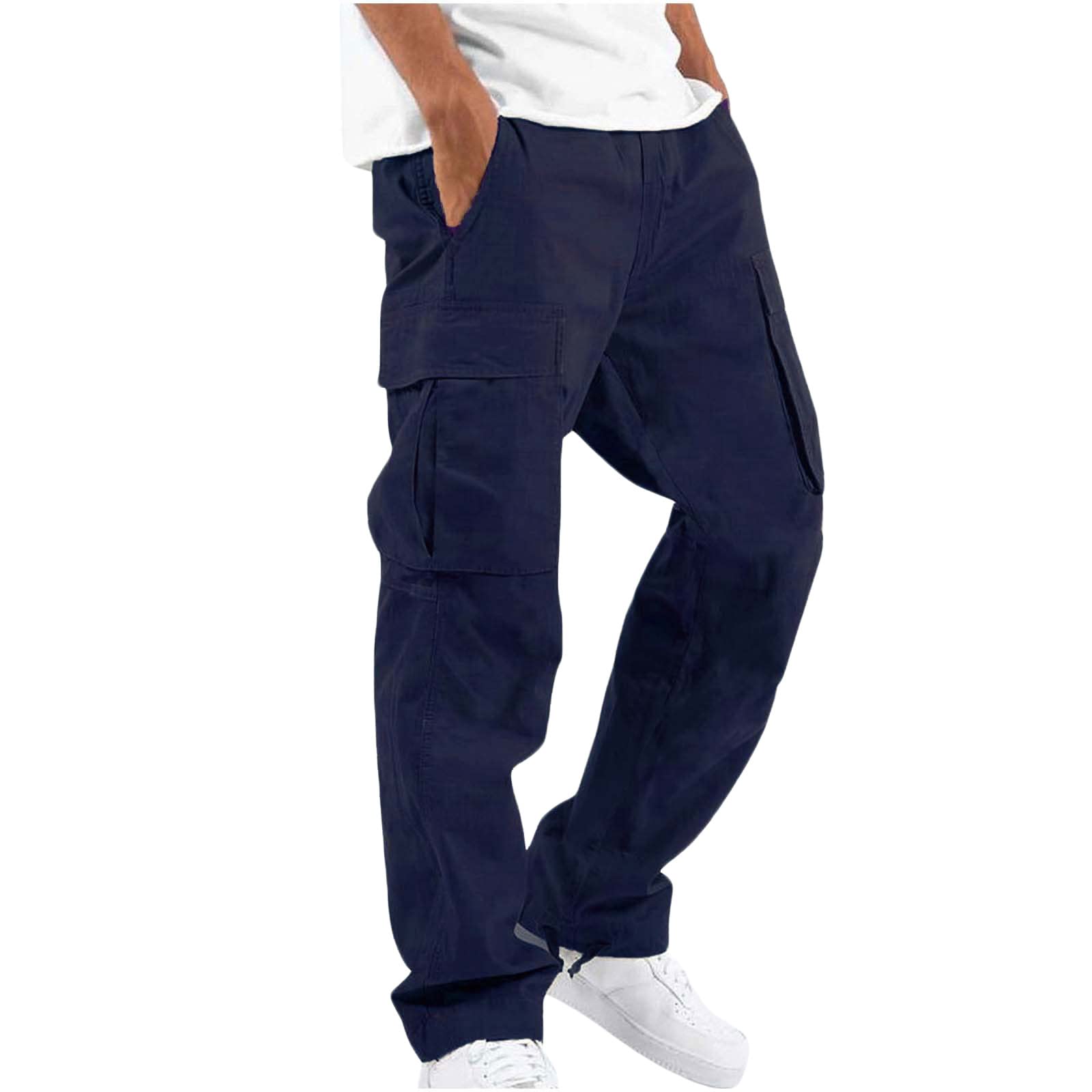 **Men's Classic Fit Cargo Pants - Multi-Pocket Work & Safety Trousers for Hiking, Outdoor Recreation & Casual Wear (2022 Fashion)**    *Perfect for Work, Hiking, Camping & Everyday Comfort*