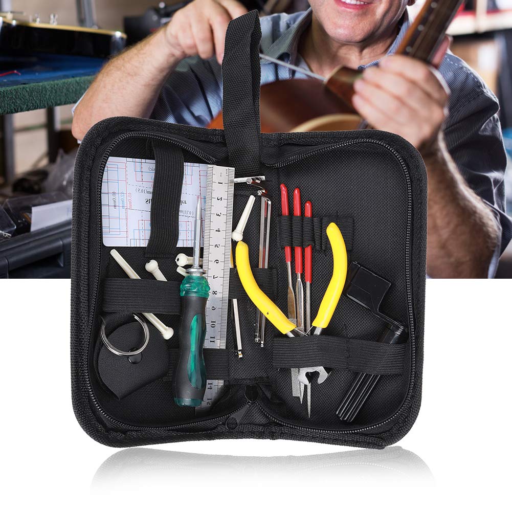 **Professional Guitar Repair Kit - Complete Multi-Function Maintenance Tools with Pliers for Guitar Enthusiasts | Portable & Easy to Store | Perfect for Home, Studio & Travel Use**