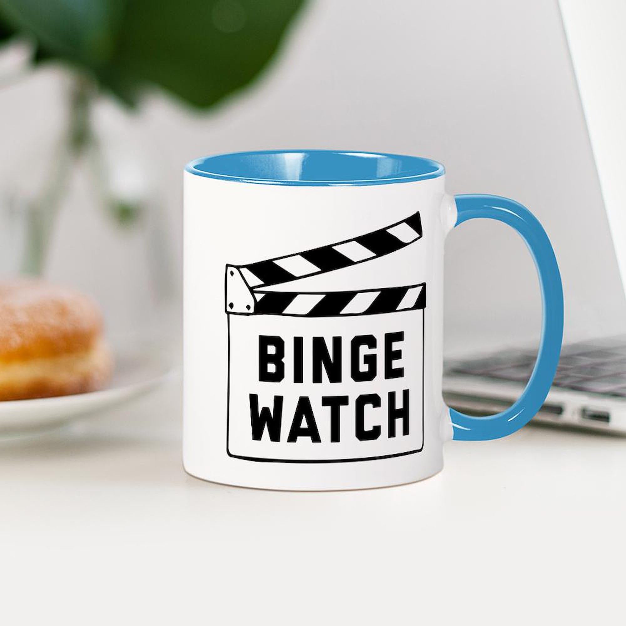 Binge 11 oz (325 ml) Ceramic Coffee Mug - Perfect for Hot & Cold Beverages, Office, Home & Gifts | Durable & Dishwasher Safe
