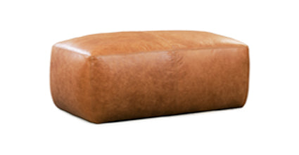 Premium Denver Leather Ottoman - Soft & Durable Footrest, Storage Bench - Perfect for Living Room, Bedroom, Home Decor & Relaxation