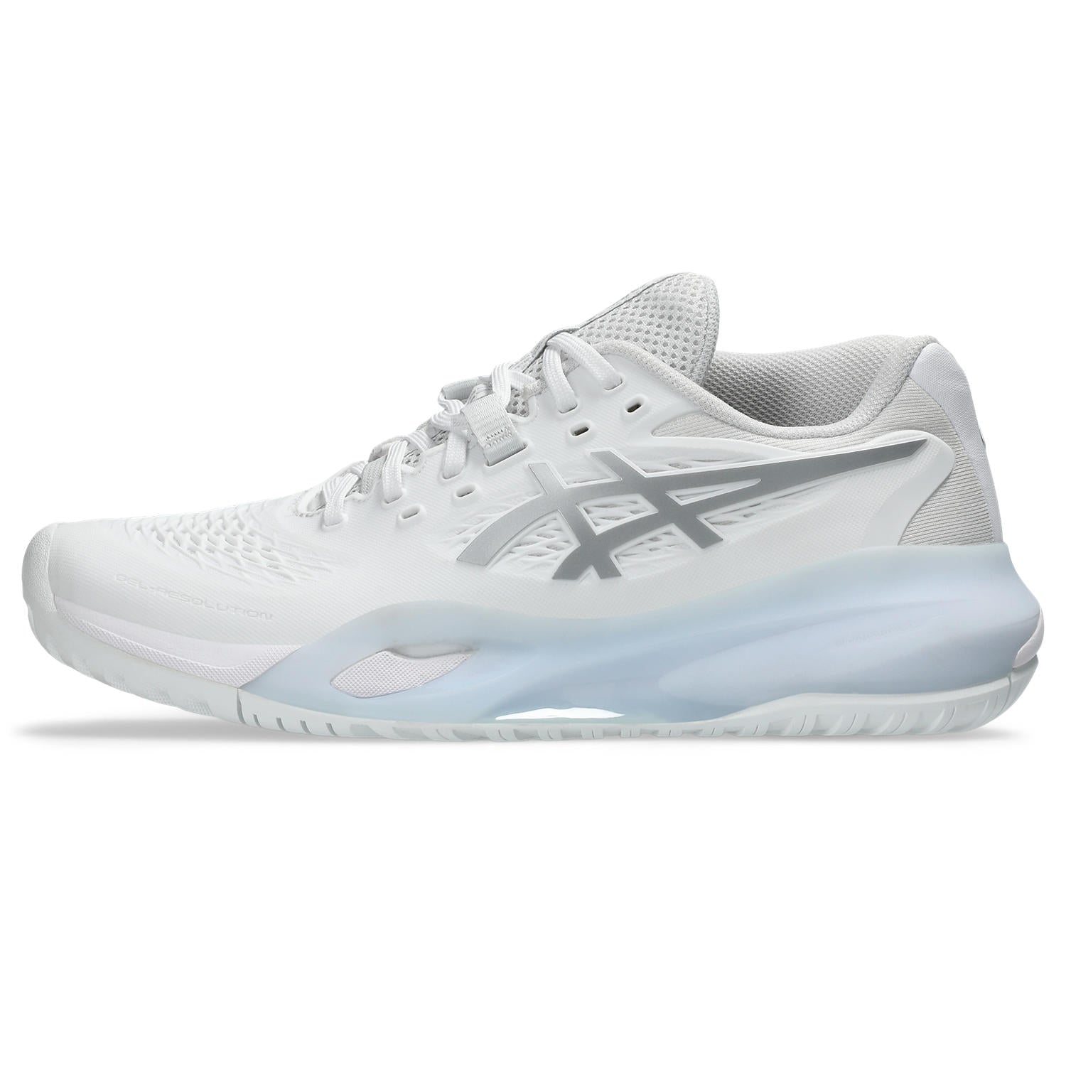 ASICS Gel Resolution X Women's Tennis Shoes - White/Silver | High-Performance Court Shoes for Women | Perfect for Competitive Matches & Training Sessions