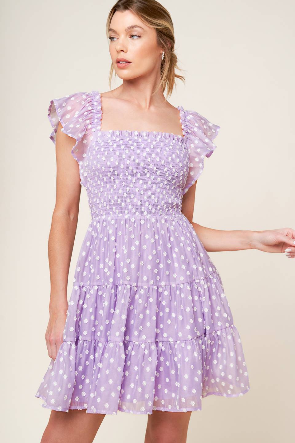 Playfully Posh Lavender Mini Dress for Women - Elegant Party & Cocktail Outfit - Final Sale