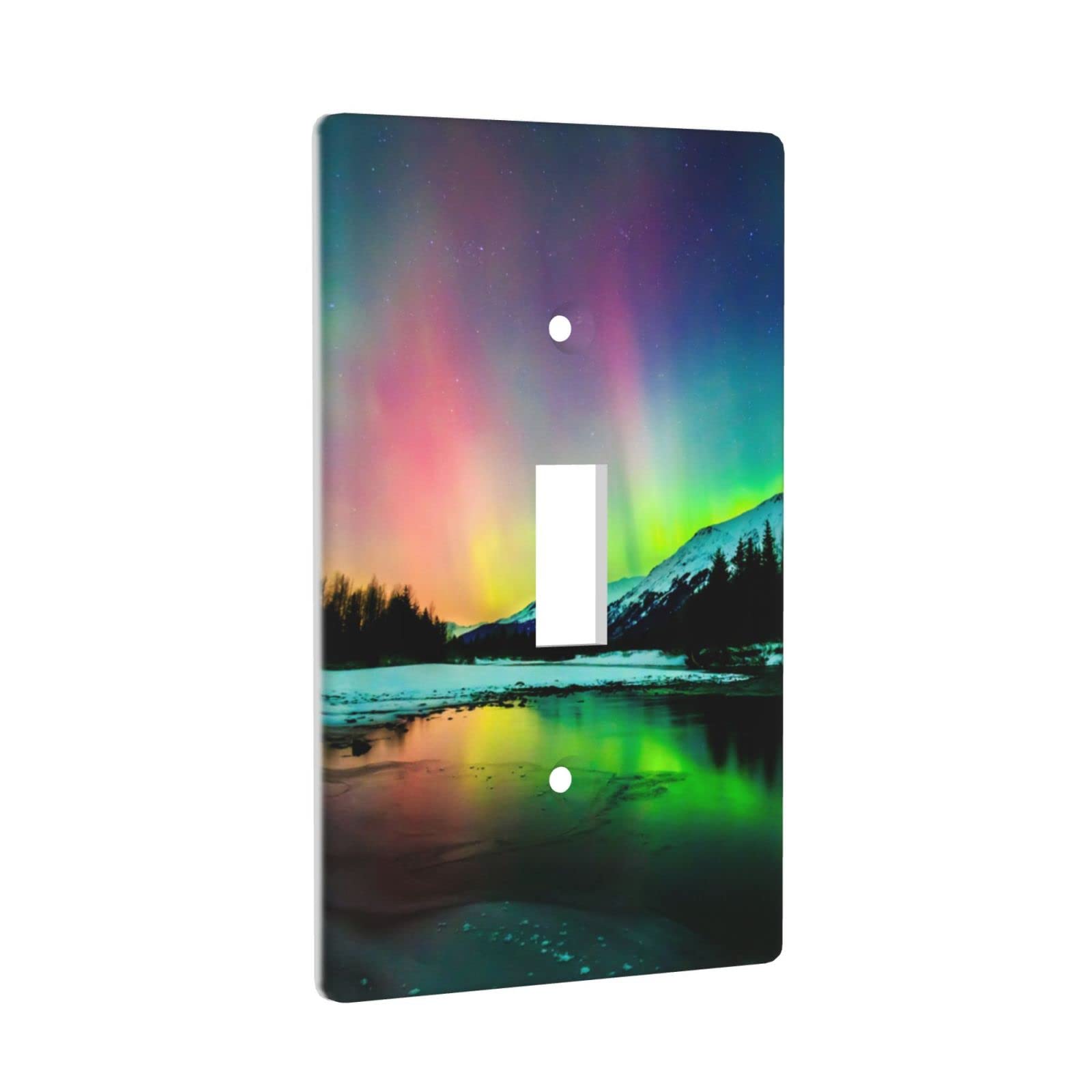 Decorative Green Single Toggle Light Switch Cover Plate - 1 Gang Wall Plate (4.50