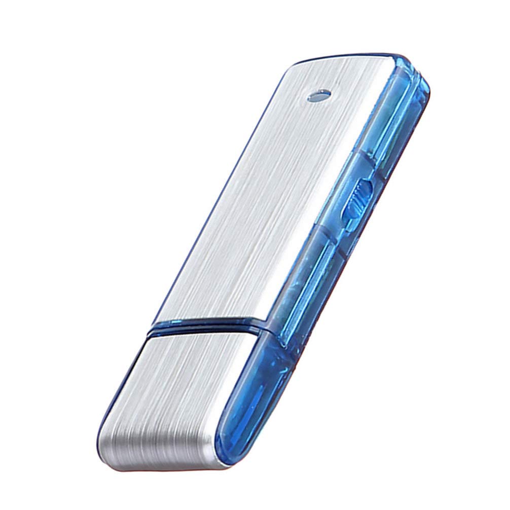 EXCEART 8GB Digital Voice Recorder - Mini Audio Recorder for Lectures, Meetings & Office Use, Portable Flash Drive Recorder with Clear Sound (Blue) - Perfect for Students, Professionals & Interviews