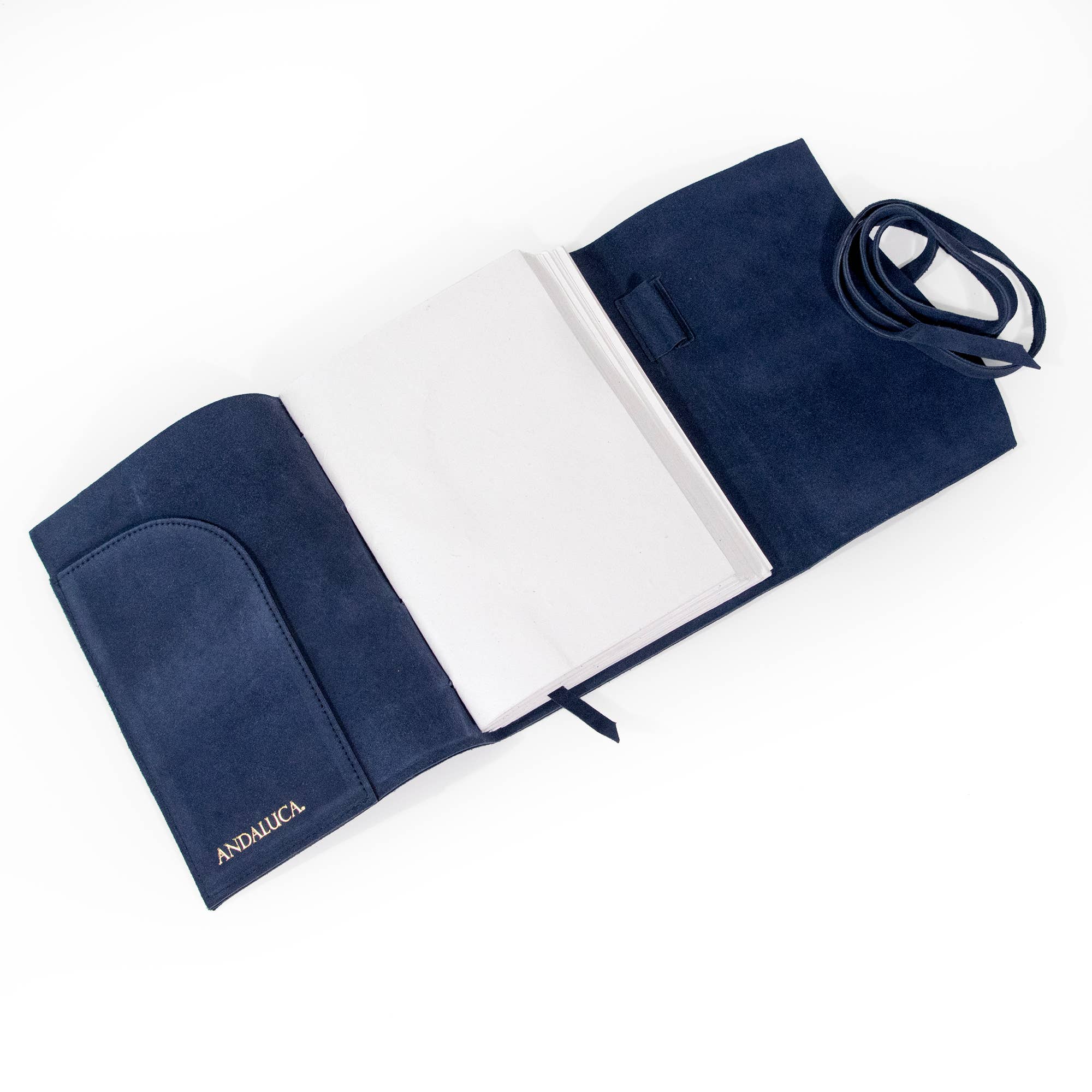 Premium Large Royal Blue Suede Leather Journal - Elegant Writing Notebook for Journaling, Sketching & Note Taking - Perfect Gift for Writers, Artists & Students