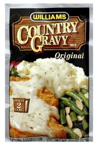 Williams Country Gravy Variety Pack - 2 Sausage Flavored Mix (2.5 oz), 2 Original Mix (2.5 oz), 2 Brown Gravy Mix (1 oz) - Perfect for Biscuits, Mashed Potatoes & Southern Cooking