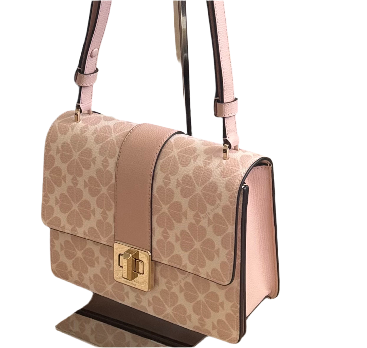 Kate Spade Small Flap Shoulder Bag - Spade Flower Leather Crossbody Purse KK999 | Perfect for Work, Date Night & Everyday Use