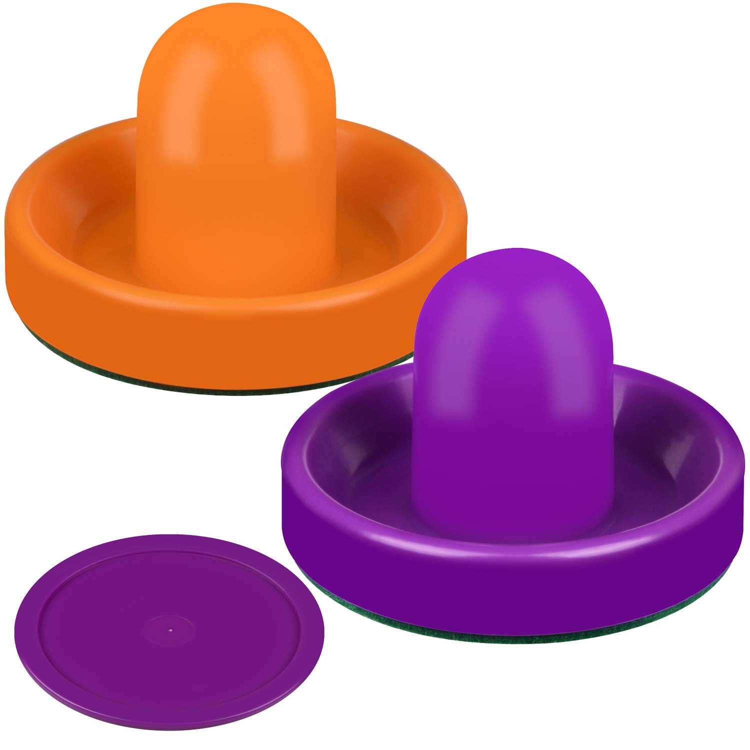 Air Hockey Set - 4 Strikers & 4 Pucks for Game Tables - Perfect for Home Arcade & Game Rooms