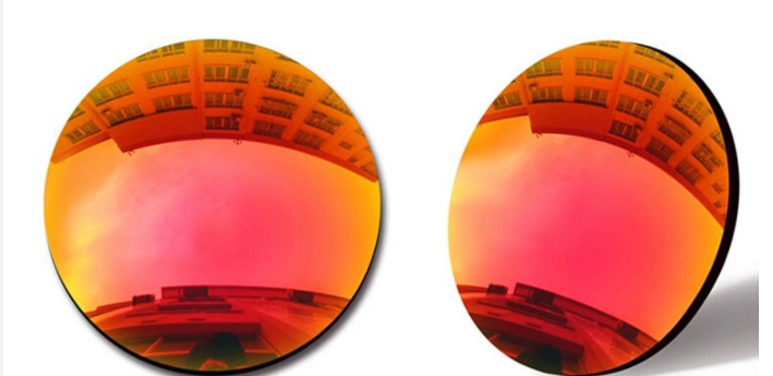 BCLEAR 1.67 High Index Mirror Reflective Polarized Myopic Lenses - Red Color for UV Protection & Glare Reduction | Perfect for Driving, Fishing & Outdoor Sports