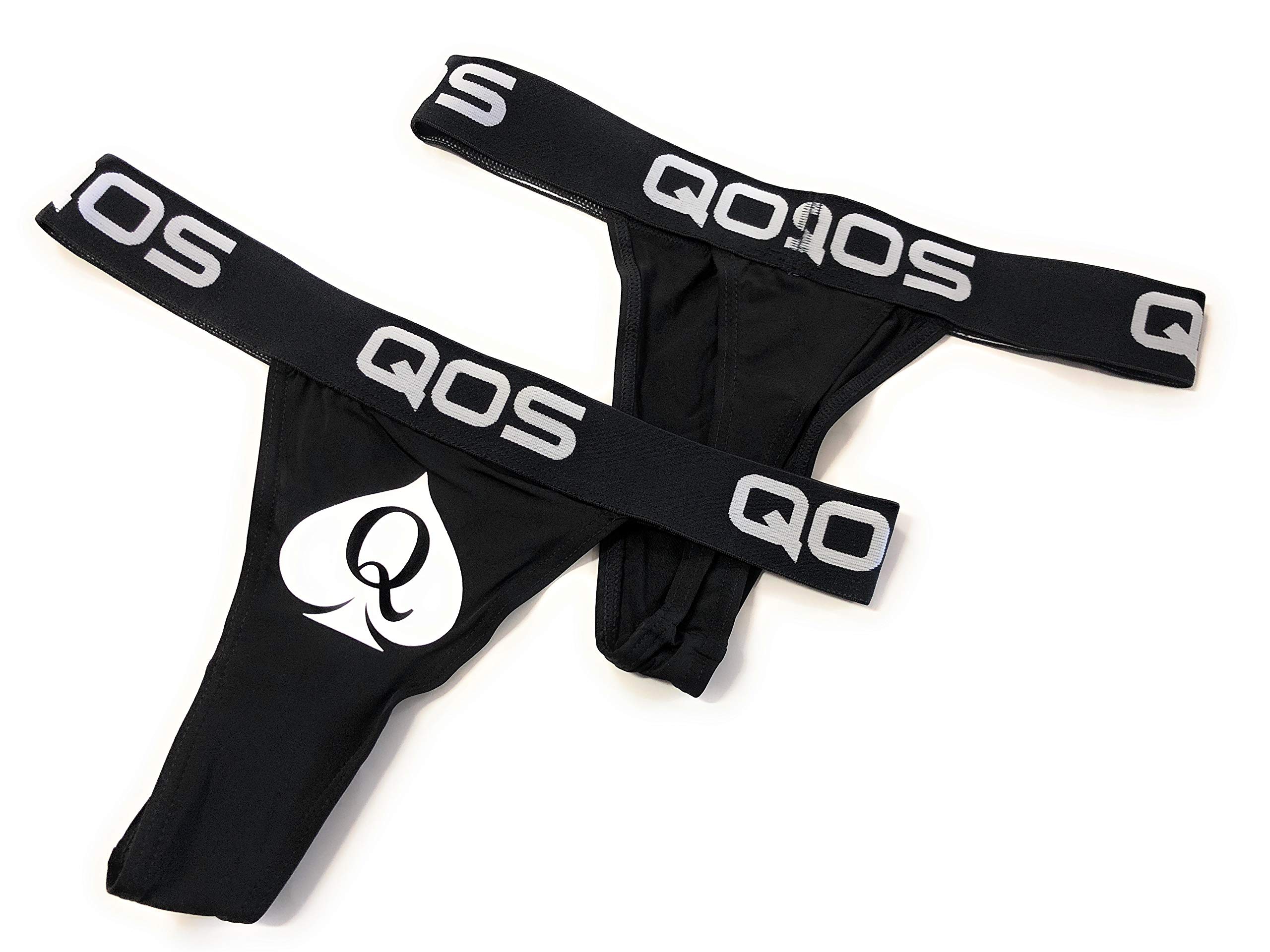 Queen of Spades QOS Sexy Ladies Sports Brazilian Thong - Comfortable Workout & Lounge Wear for Women