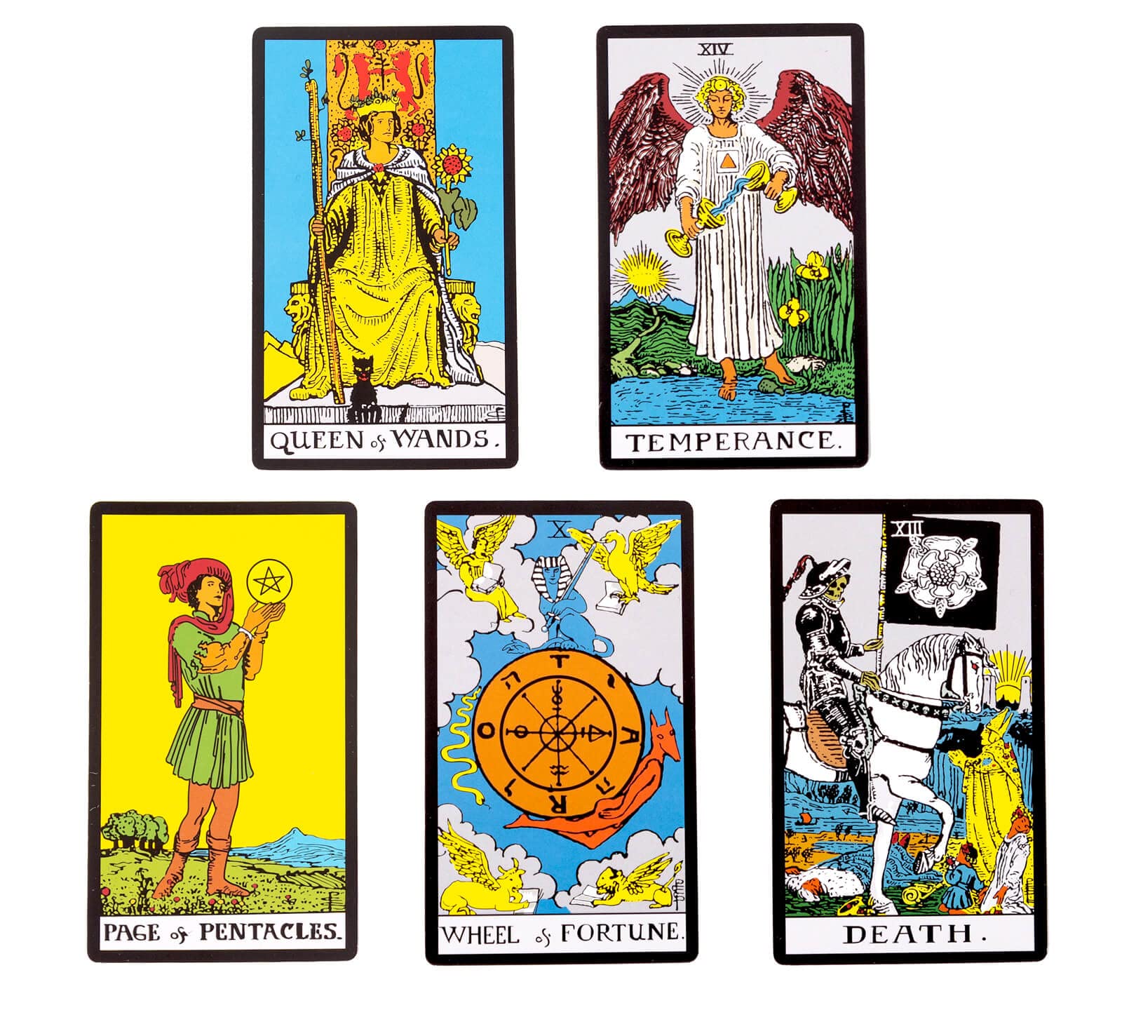 Vitacera Original Tarot Cards Deck with Guidebook & Linen Bag - Smith Classic Artwork, Standard Tarot Deck for Beginners to Advanced, Durable Divination Cards for Meditation, Self-Discovery & Spiritual Guidance