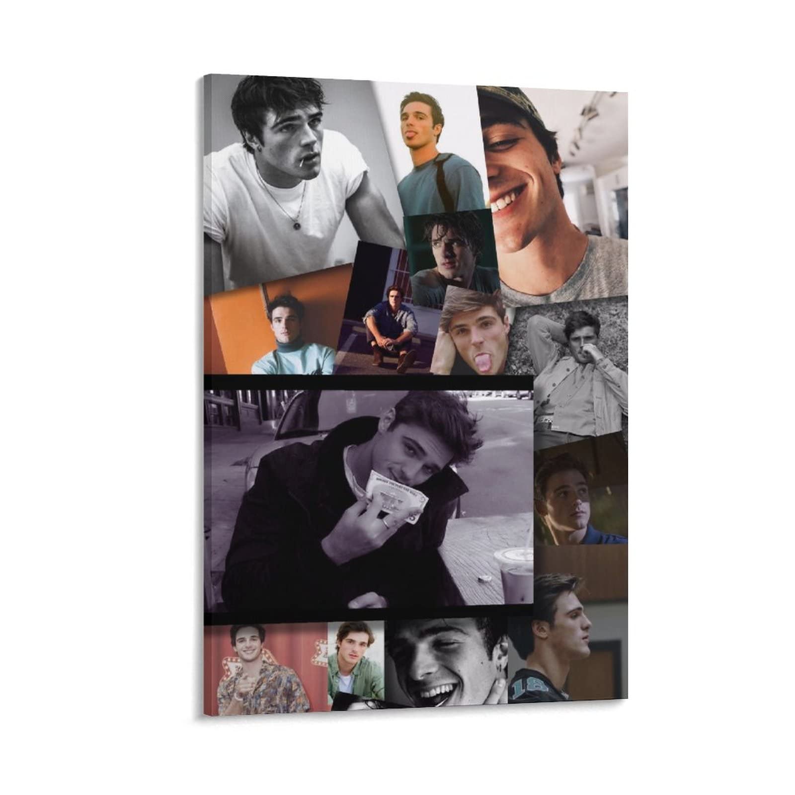 Jacob Elordi Poster - Sexy Male Star Wall Art Print 24x36inch (60x90cm) - Canvas Painting for Living Room, Bedroom Decor & Gift for Fans - Perfect for Home Theater, Dorm Room & Entertainment Spaces