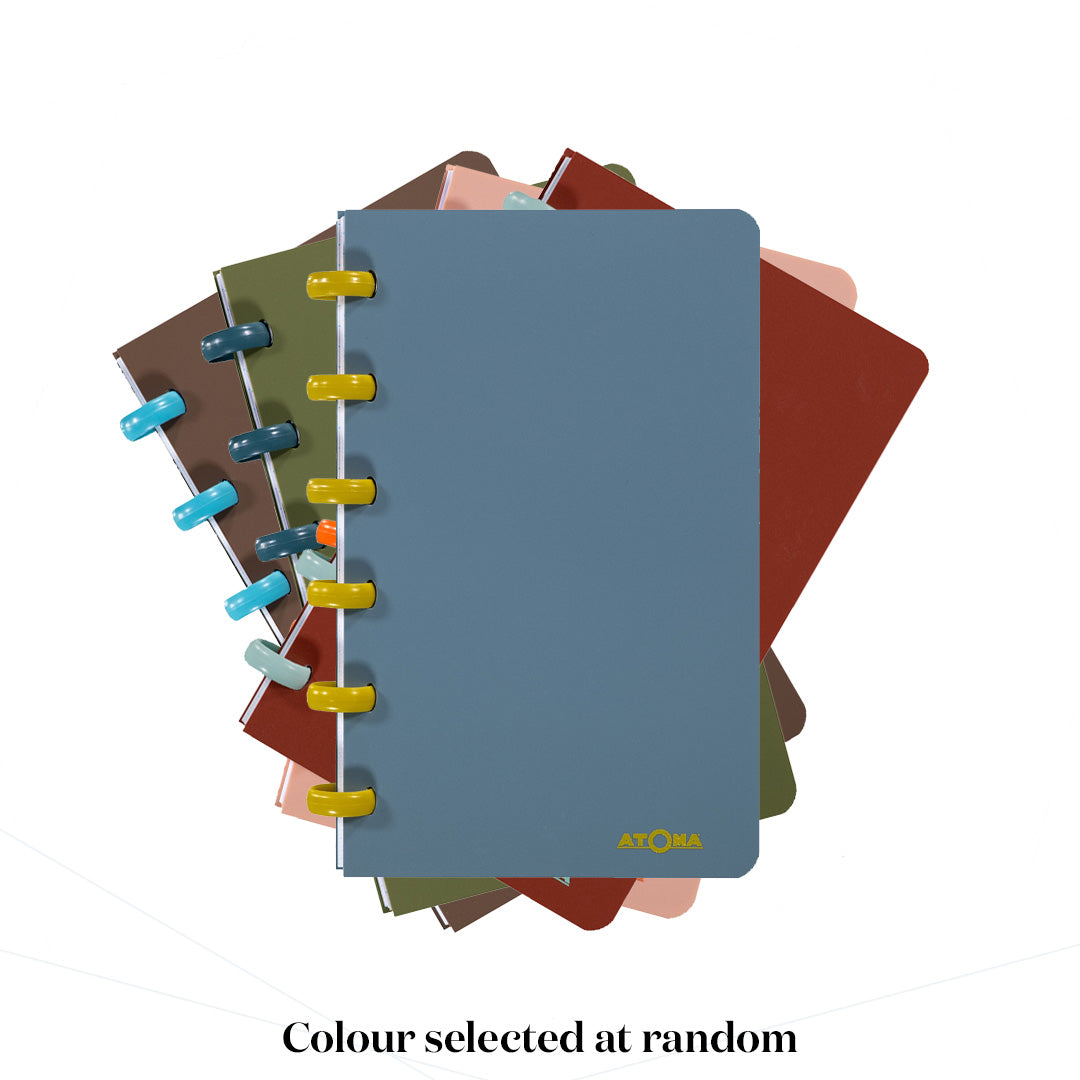 Atoma Terra Notebook 100 x 160 - Refillable Discbound Notebook for Work, School & Journaling | Durable Cover & Customizable Pages