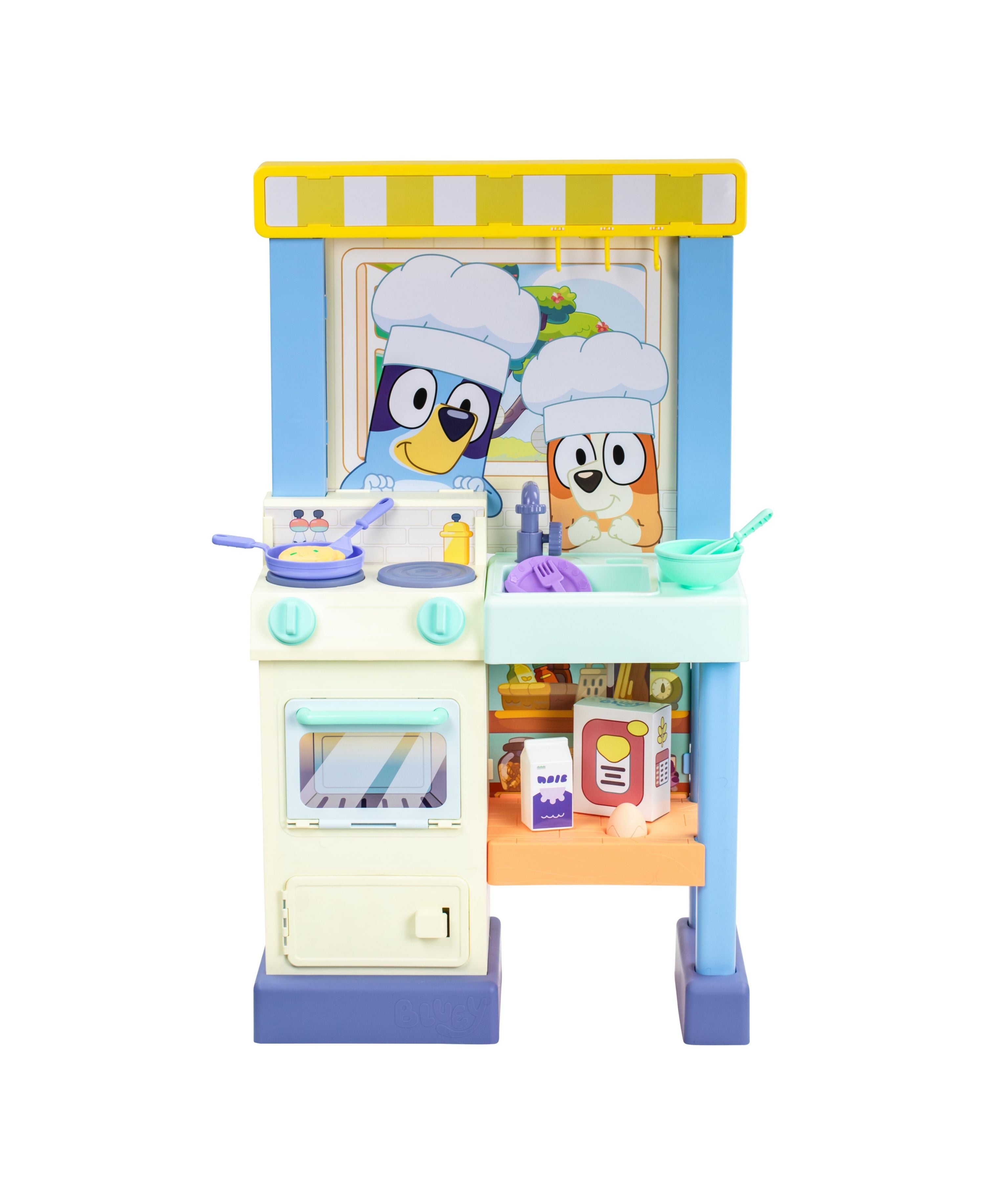 Bluey Deluxe Cook and Clean Kitchen Playset S11 - Interactive Pretend Play Toy for Kids Ages 3+ | Perfect for Imaginative Play, Birthday Gifts & Preschool Learning Activities