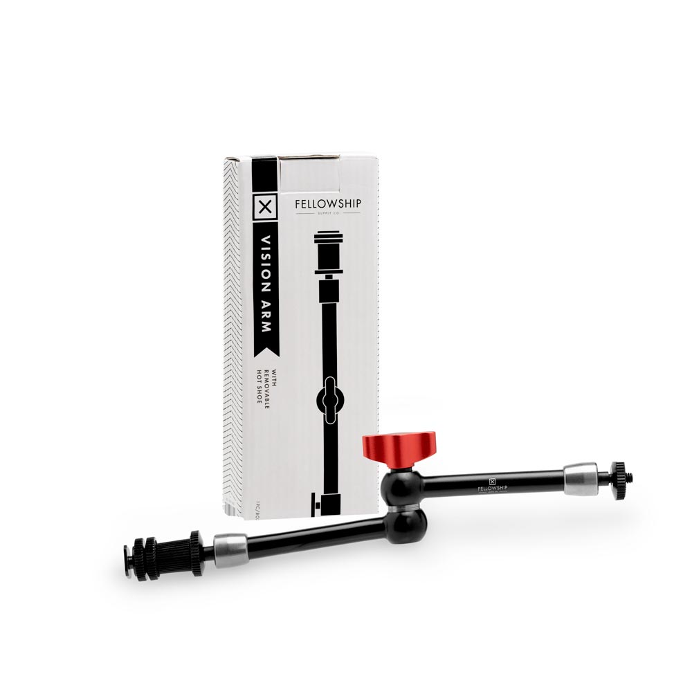 Fellowship Vision Arm with Removable Hot Shoe Mount - Professional Camera & Video Accessory for DSLR, Mirrorless & Smartphone - Perfect for Vlogging, Live Streaming & Photography