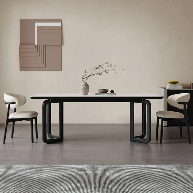 Luxury Designer Dining Table - Modern Elegant Wooden Dining Room Table for Home & Restaurant Use - Perfect for Family Gatherings & Dinner Parties