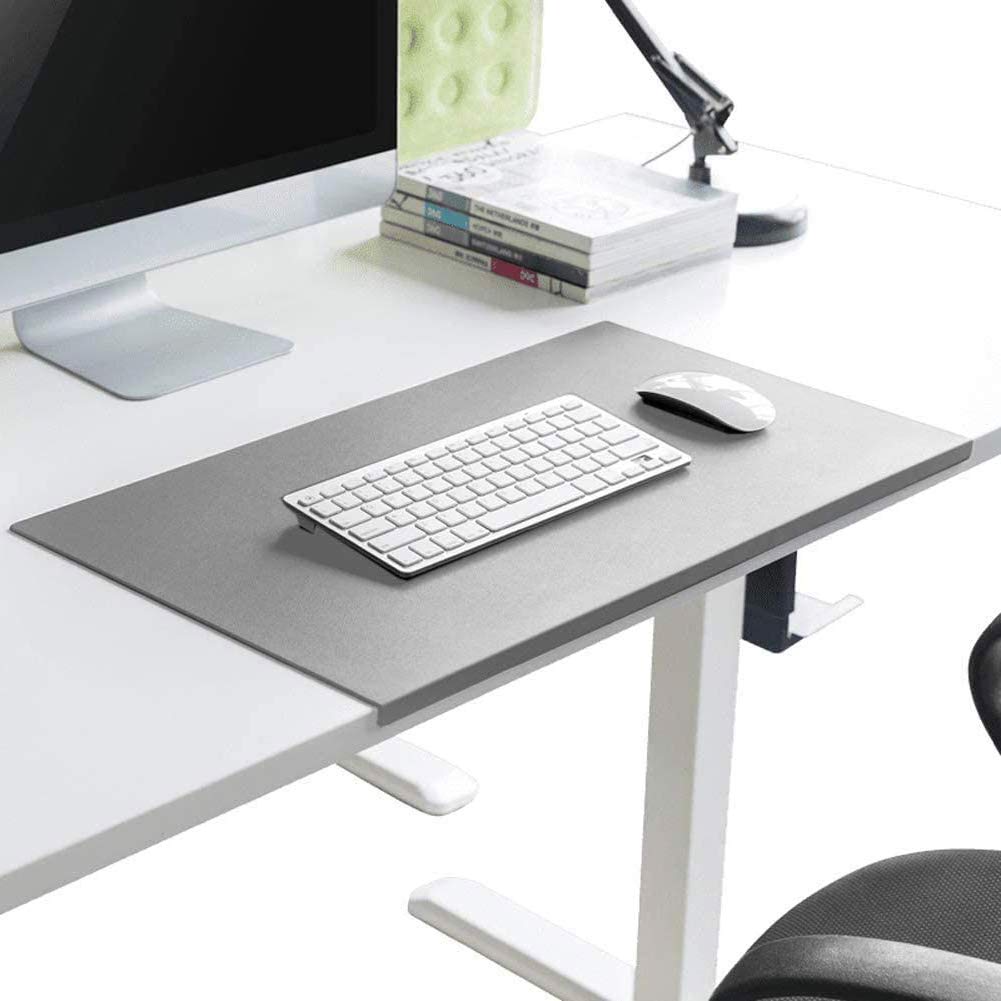 Non-Slip Leather Writing Mat Desk Pad with L-Shaped Edge Protection - Waterproof Office Desk Blotter, Gaming & Laptop Keyboard Work Mat for Home & Office Use