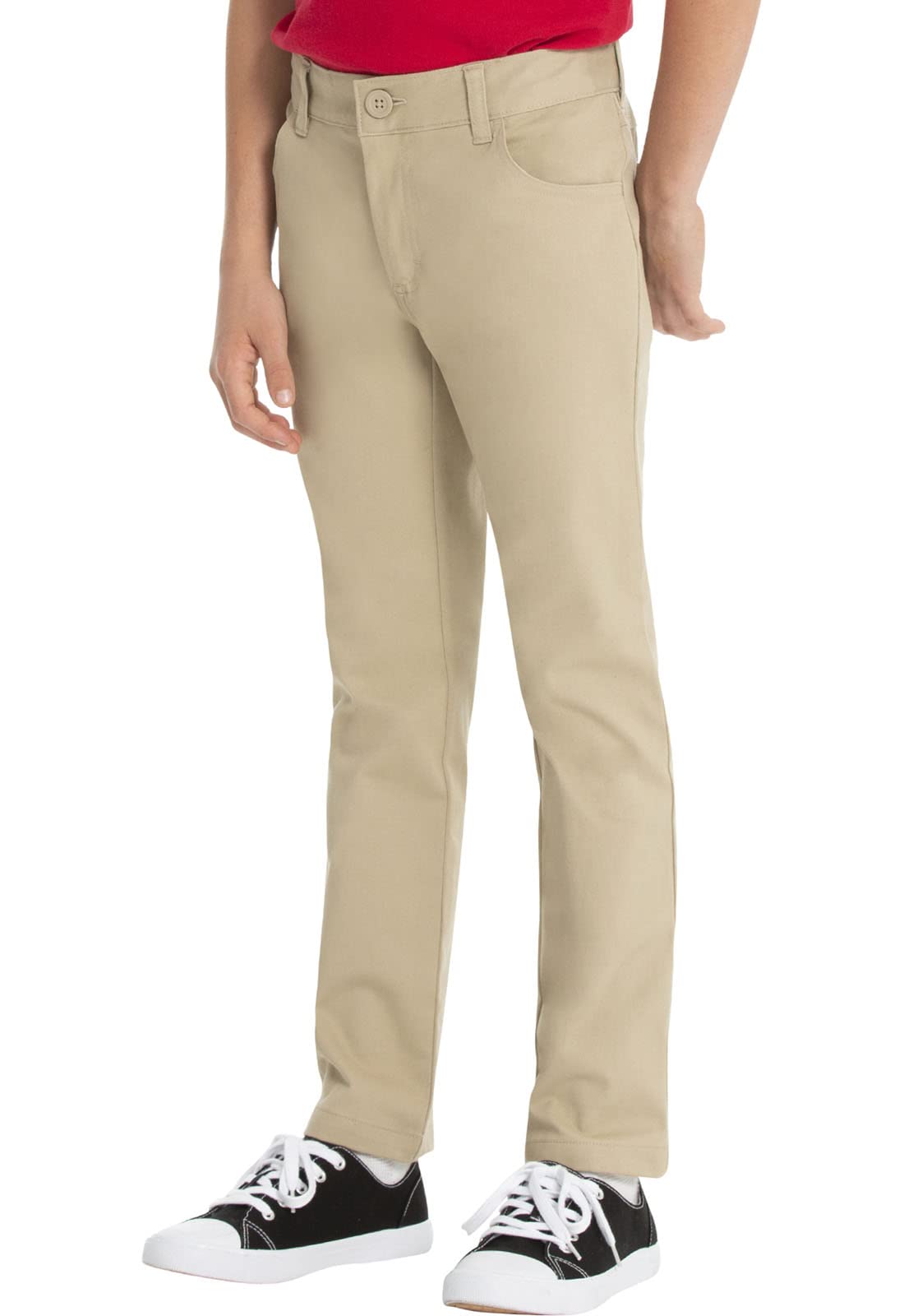 Boys Flat Front School Uniform Pants for Classroom - Comfortable & Durable Dress Code Pants for School, Church & Formal Events