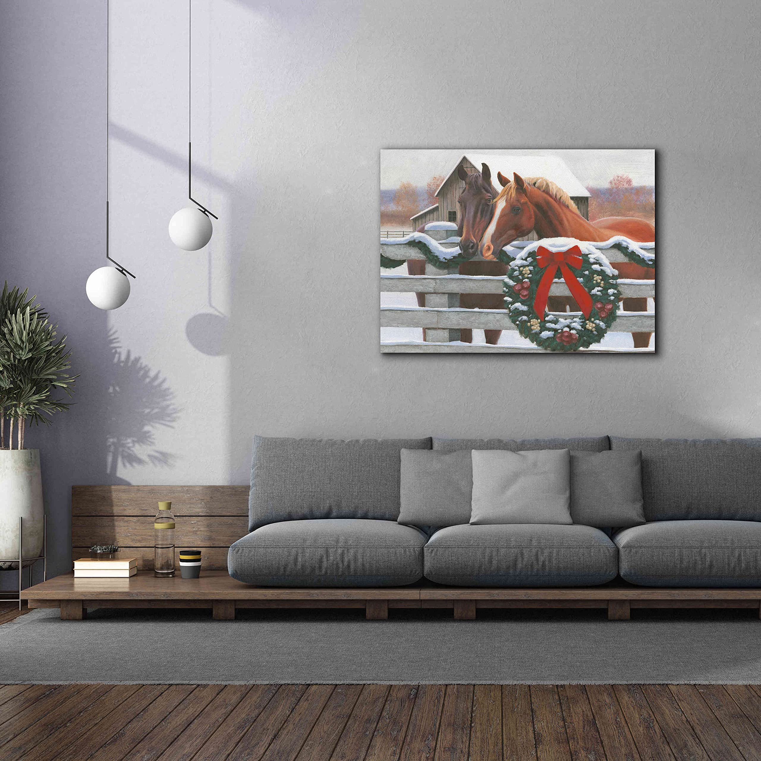 Epic Graffiti 'Christmas in the Heartland II' by James Wiens - 54x40 Inch Canvas Wall Art for Living Room, Bedroom & Office Decor - Holiday & Winter Home Décor