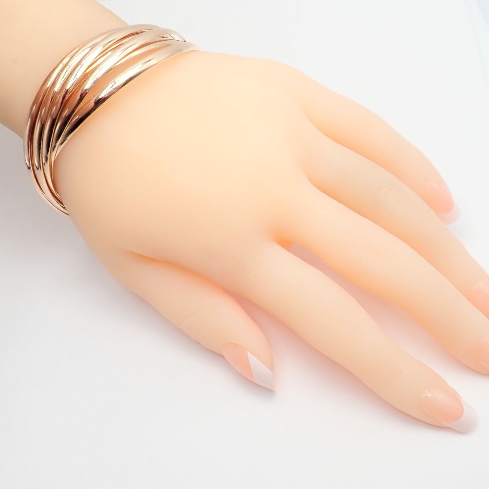 Authentic Tiffany & Co 18k Rose Gold 9 Row Melody Calife Picasso Large Bracelet - Luxury Jewelry Gift for Women, Perfect for Weddings, Anniversaries & Special Occasions