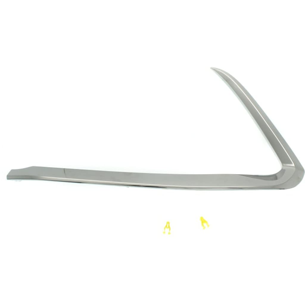Mazda CX-9 Bumper Trim Chrome Molding Set (2016-2020) - Front Driver & Passenger Side Pair MA1046103 + MA1047103 | Perfect Fit & Easy Installation for Enhanced Vehicle Appearance