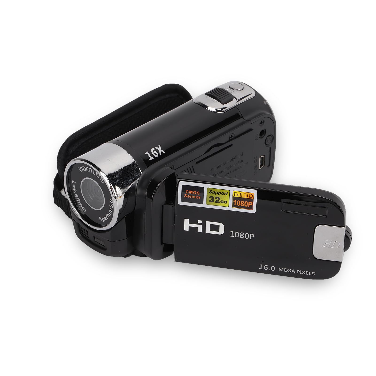 1080P HD Video Camera Camcorder - 16MP FHD Digital Vlogging Camera for YouTube, 16X Zoom with 2.7