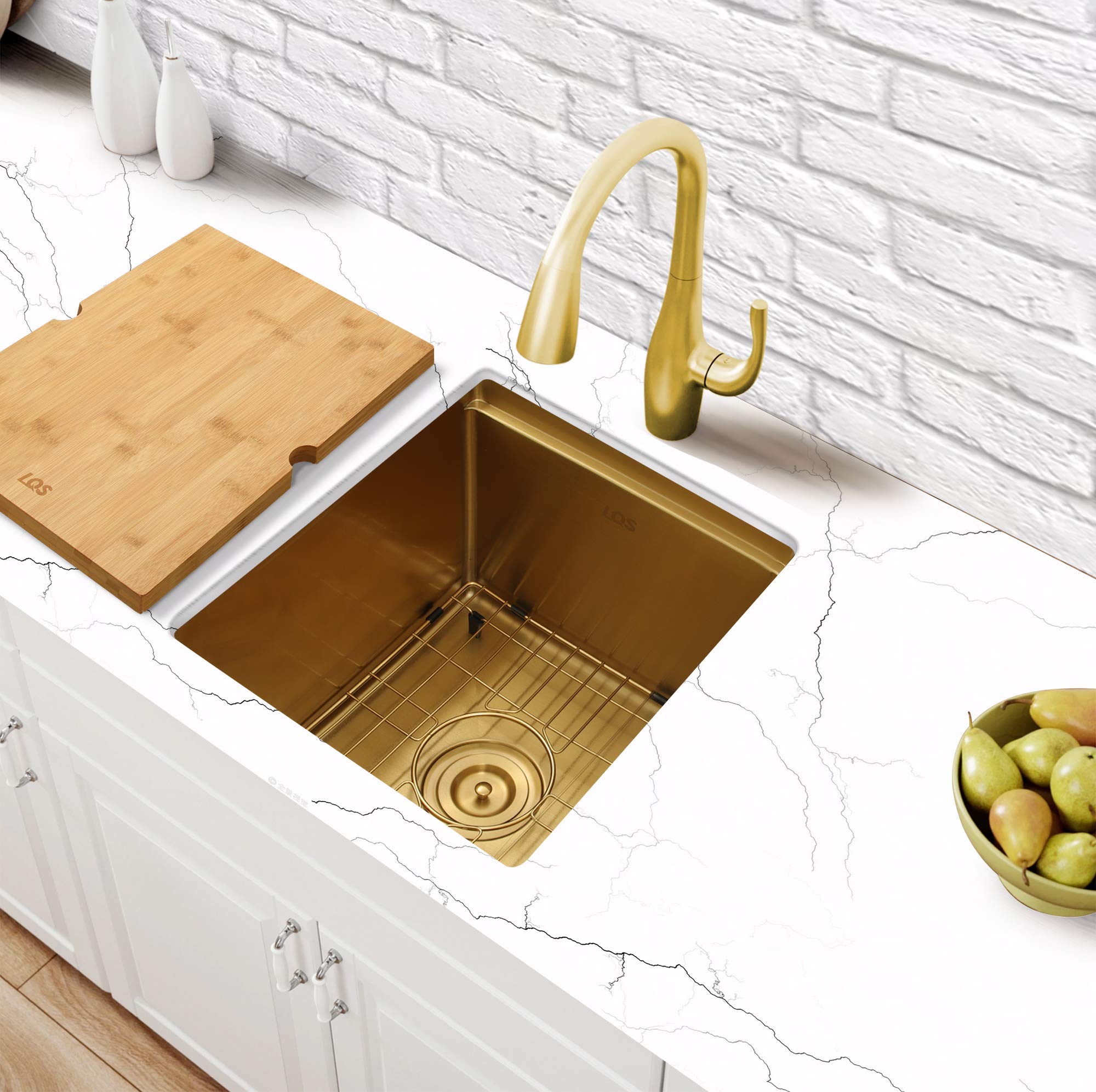 Premium Gold Undermount Bar Sink - 15