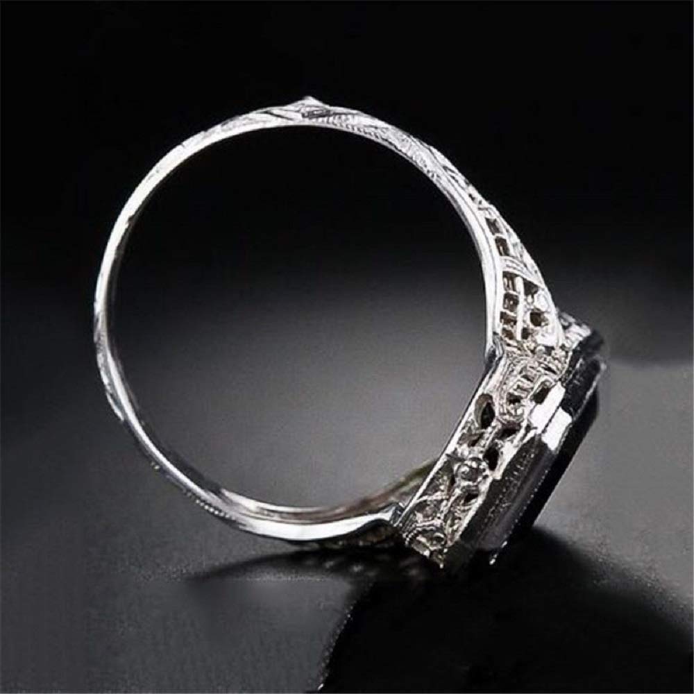 925 Sterling Silver Ring with Simulated Sapphire & Cubic Zirconia - Elegant Wedding, Engagement & Anniversary Jewelry Gift for Women | Perfect for Proposals, Bridal Sets & Special Occasions