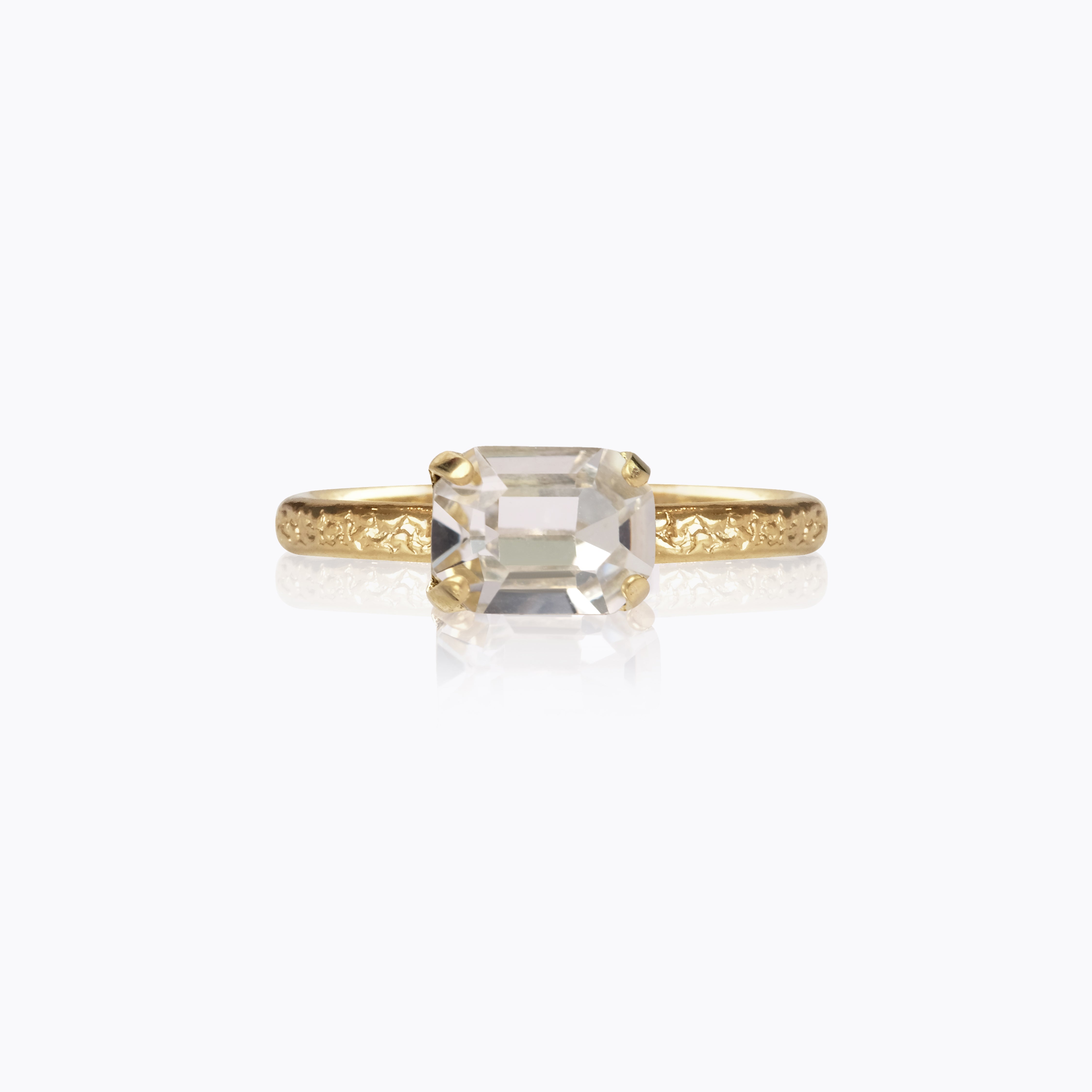 Naya Ring - Elegant Crystal Ring for Women, Handmade Sterling Silver Jewelry, Perfect for Weddings, Anniversaries & Special Occasions