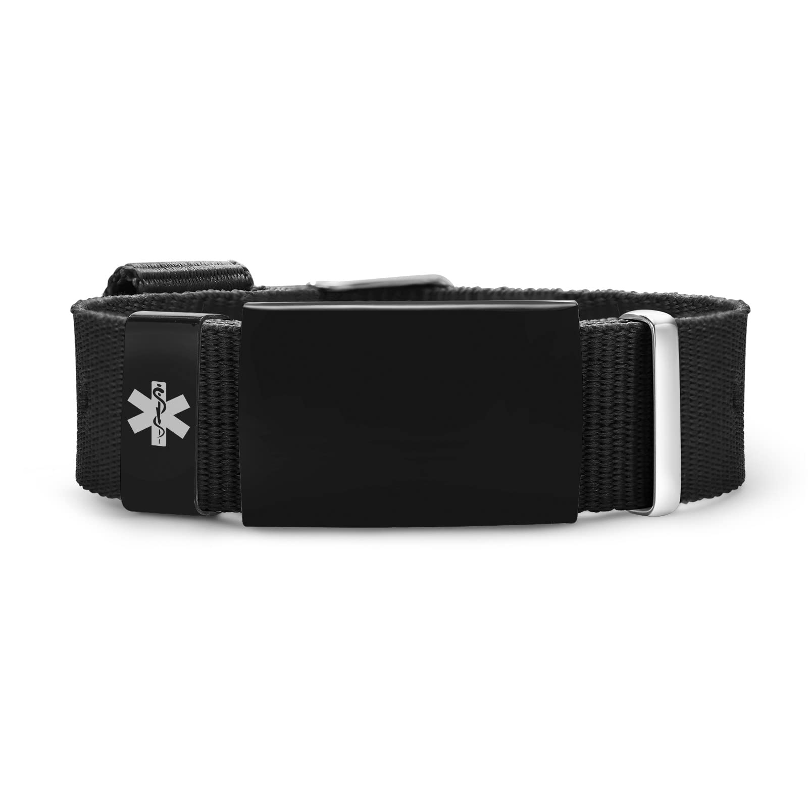 VNOX Medical Alert Bracelets for Men & Women - Custom Engraved Sport Medical ID Bracelet for Allergies, Diabetes & Emergency - Perfect for Running, Hiking & Outdoor Activities