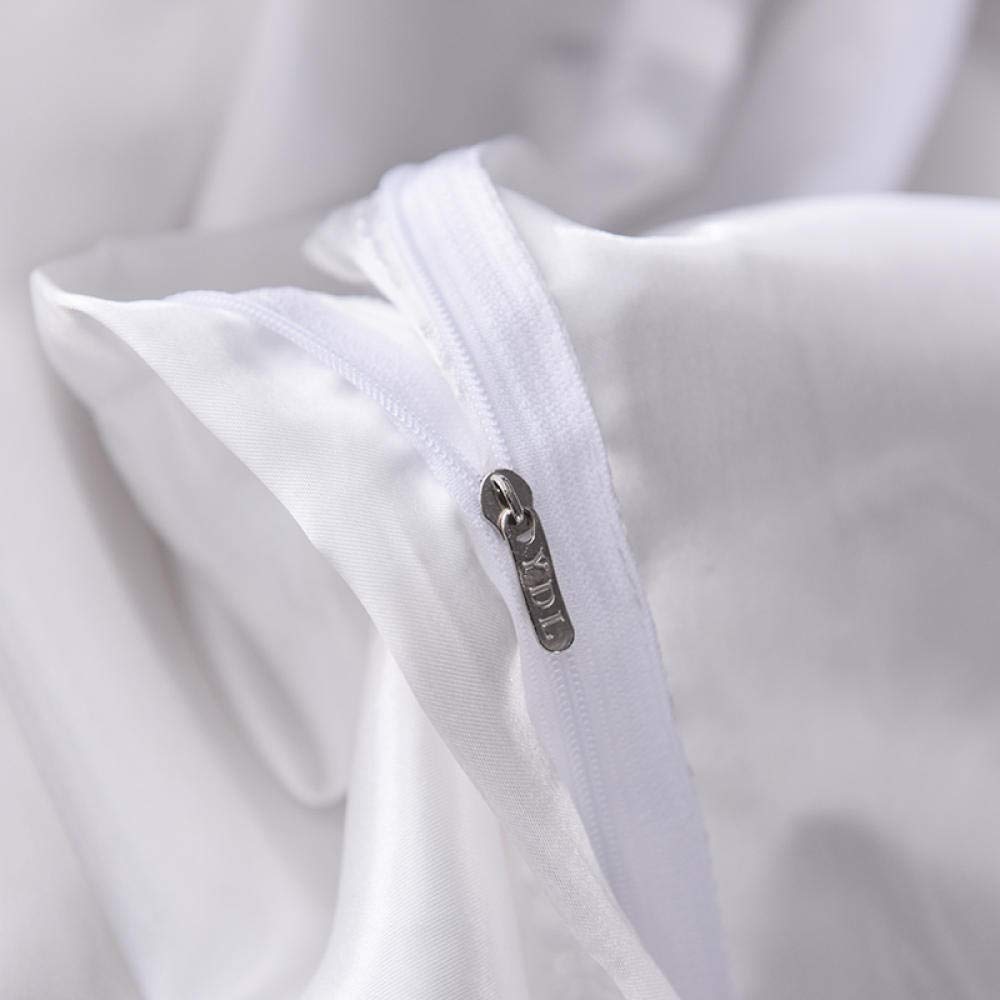 Luxury White Silk Bed Sheet Set - Queen & King Size - Soft & Breathable Bedding for Ultimate Comfort - Perfect for Master Bedrooms, Guest Rooms & Hotels